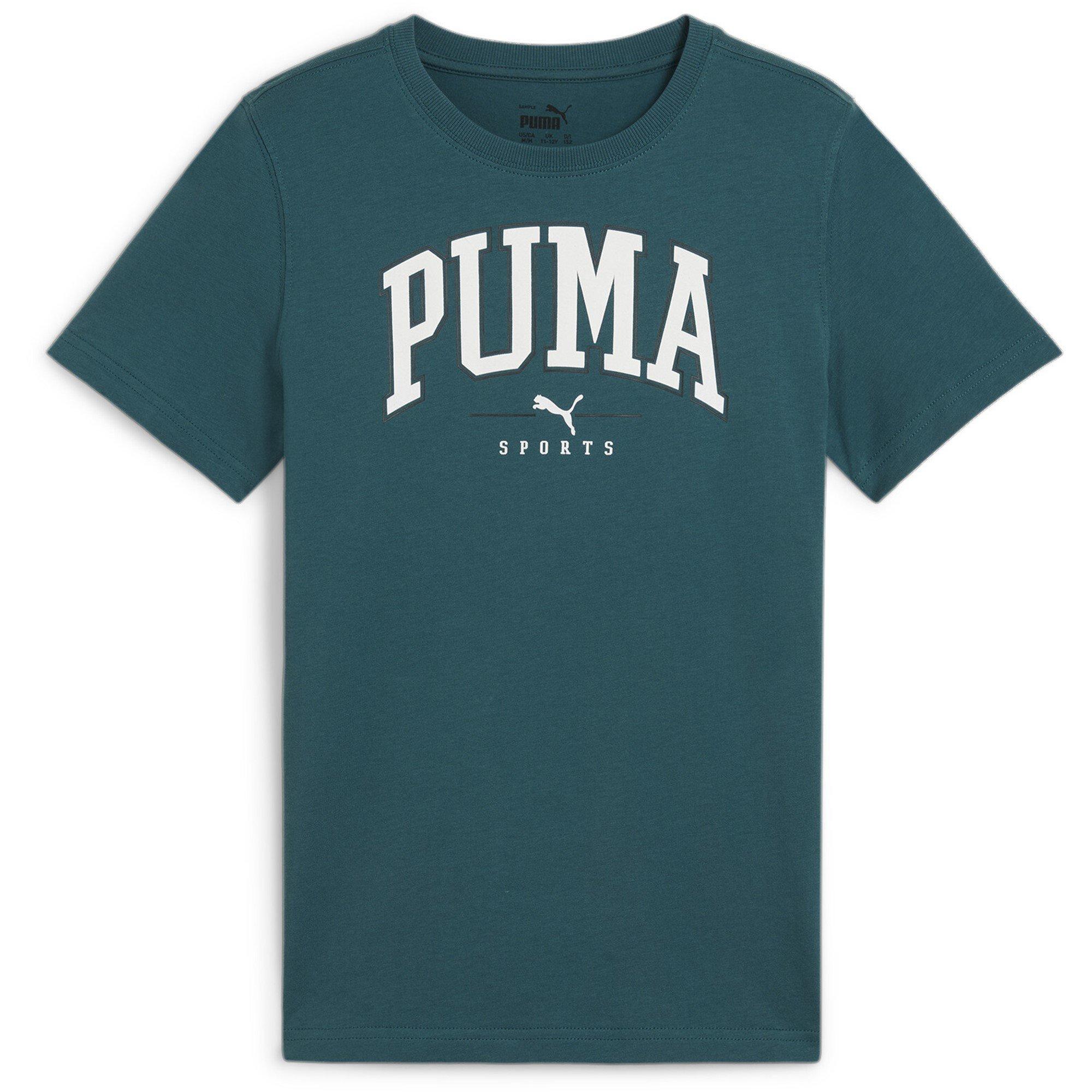 Puma  Kids ' Squad Big Graphic Regular Fit T-Shirt - Green - 13 (XL)