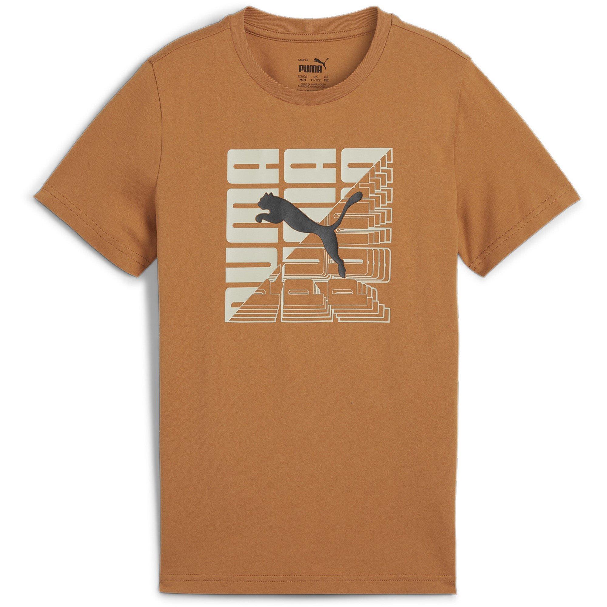 Puma  Kids ' Graphics Regular Fit T-Shirt - Caramel - 9-10 (M)
