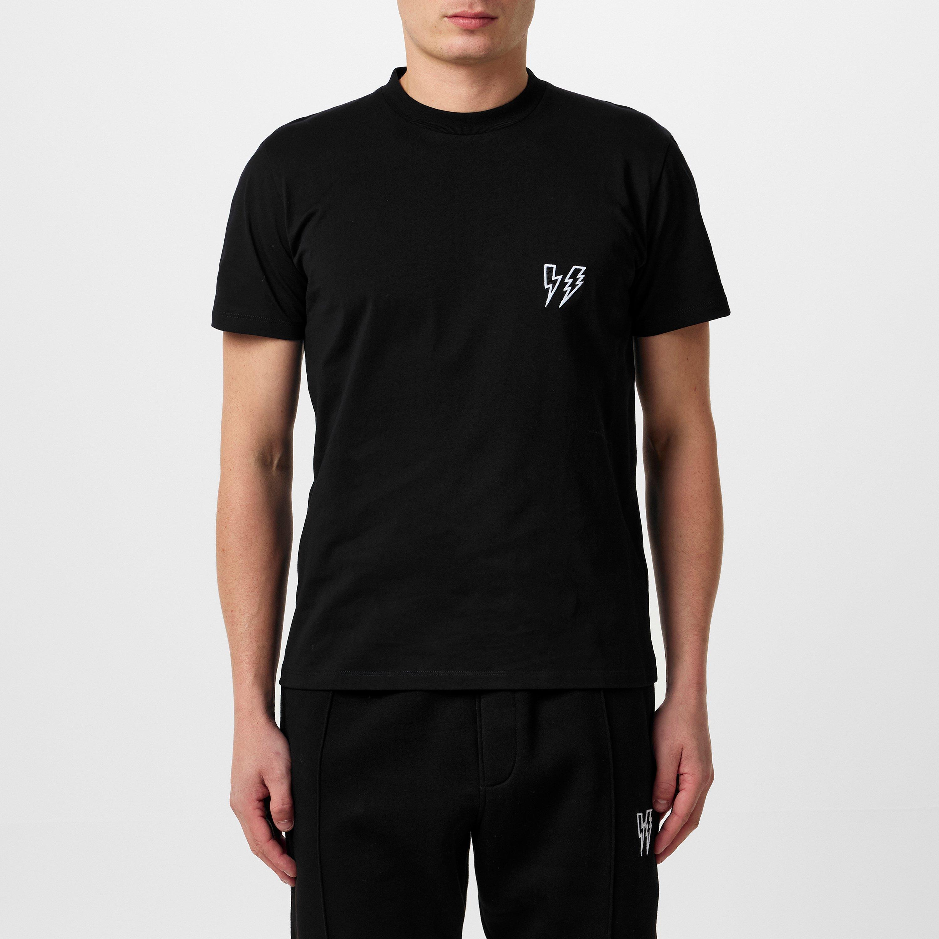 Black - Neil Barrett - Slim Double Bolt T-Shirt - 3