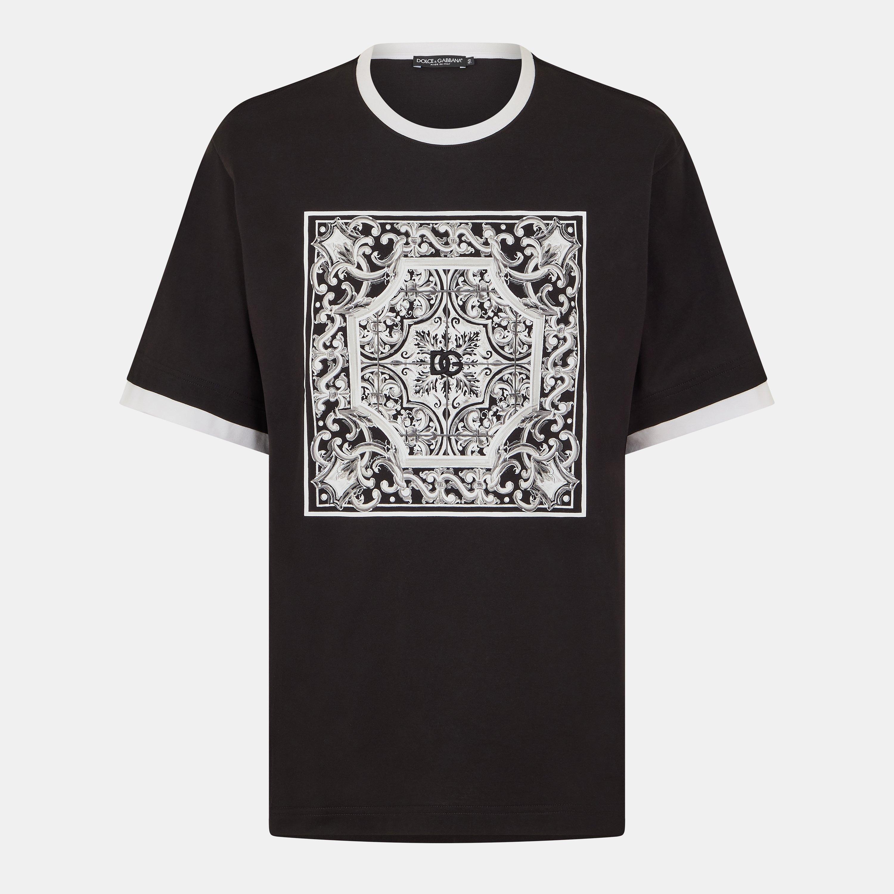 Dolce and Gabbana Men's & T-Shirt - N0000 Nero - M
