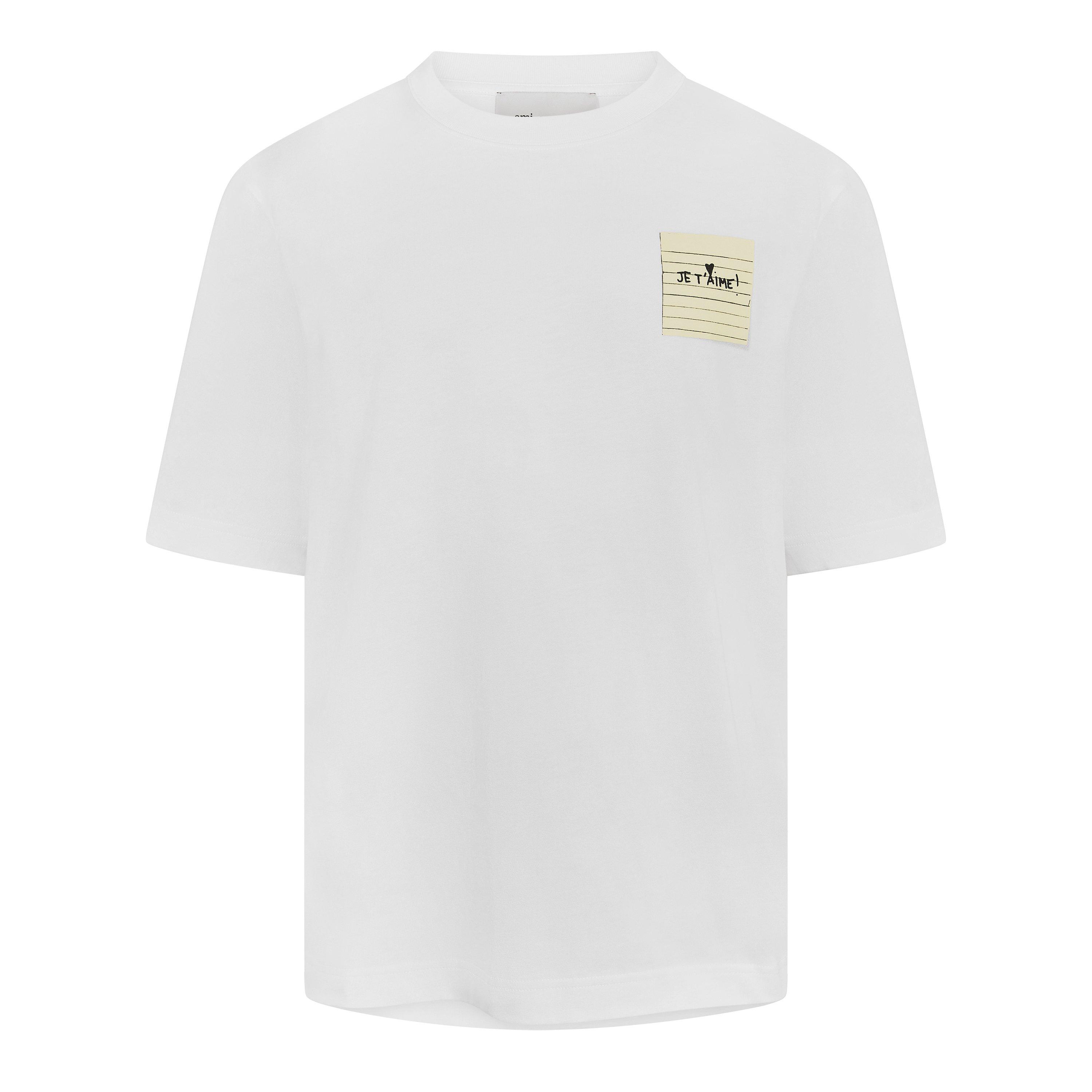 Ami Paris Men's T-Shirt - White - Medium