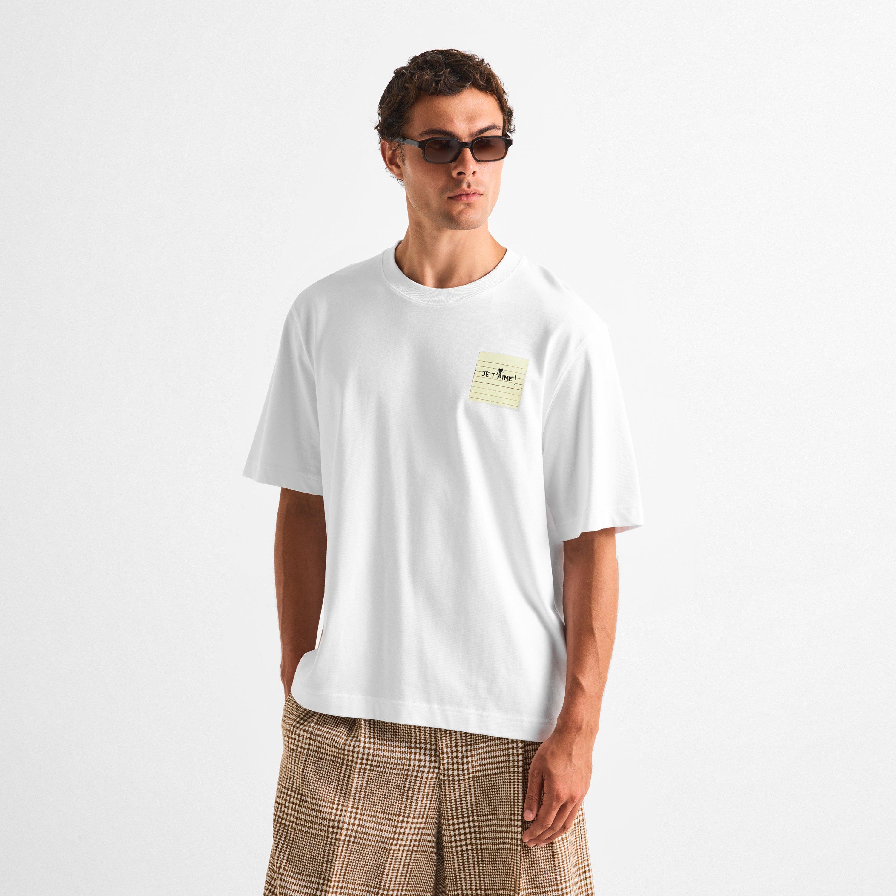 White - Ami Paris - Men's T-Shirt - 3