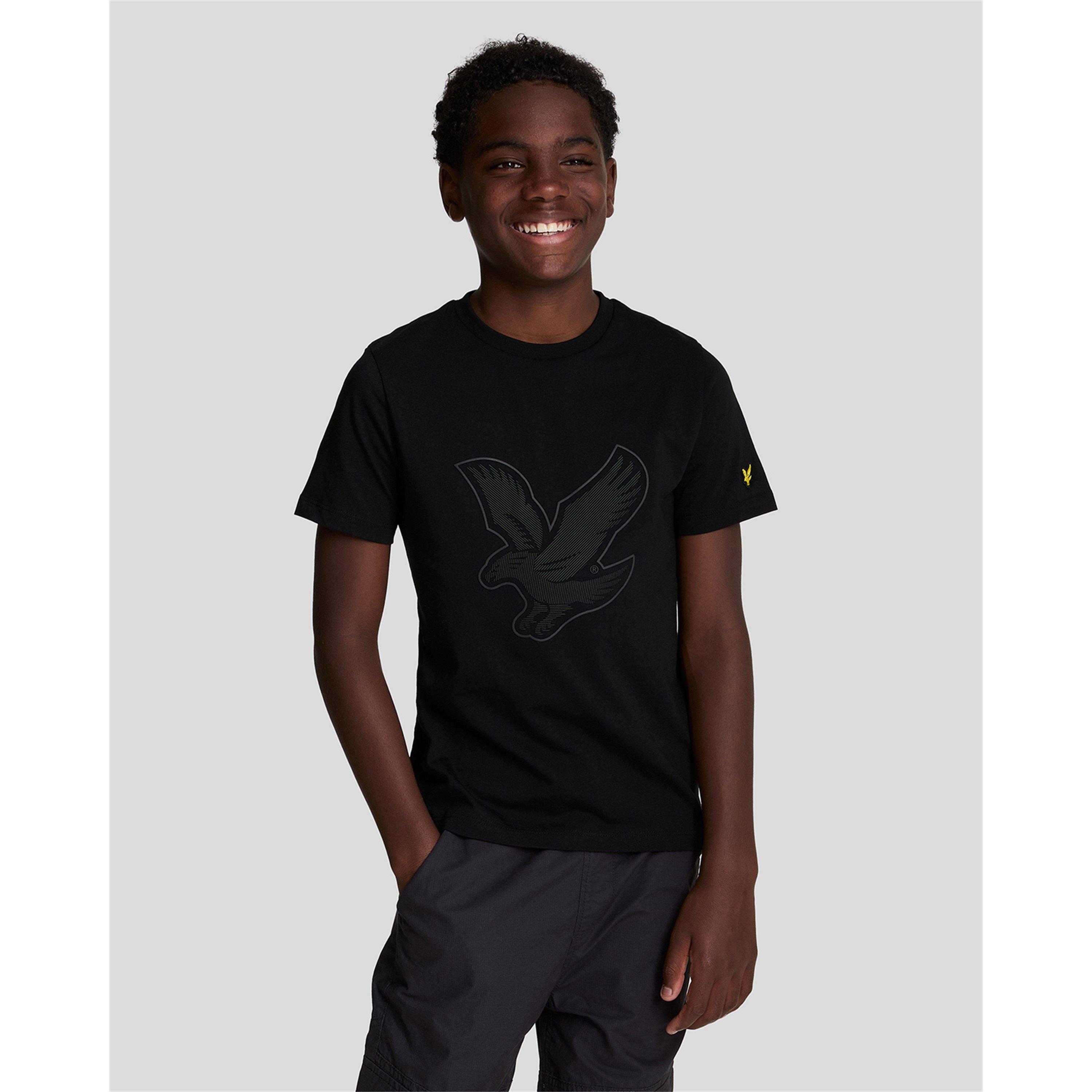 Black Z865 - Lyle and Scott - Kids' Graphic Regular Fit T-Shirt - 1