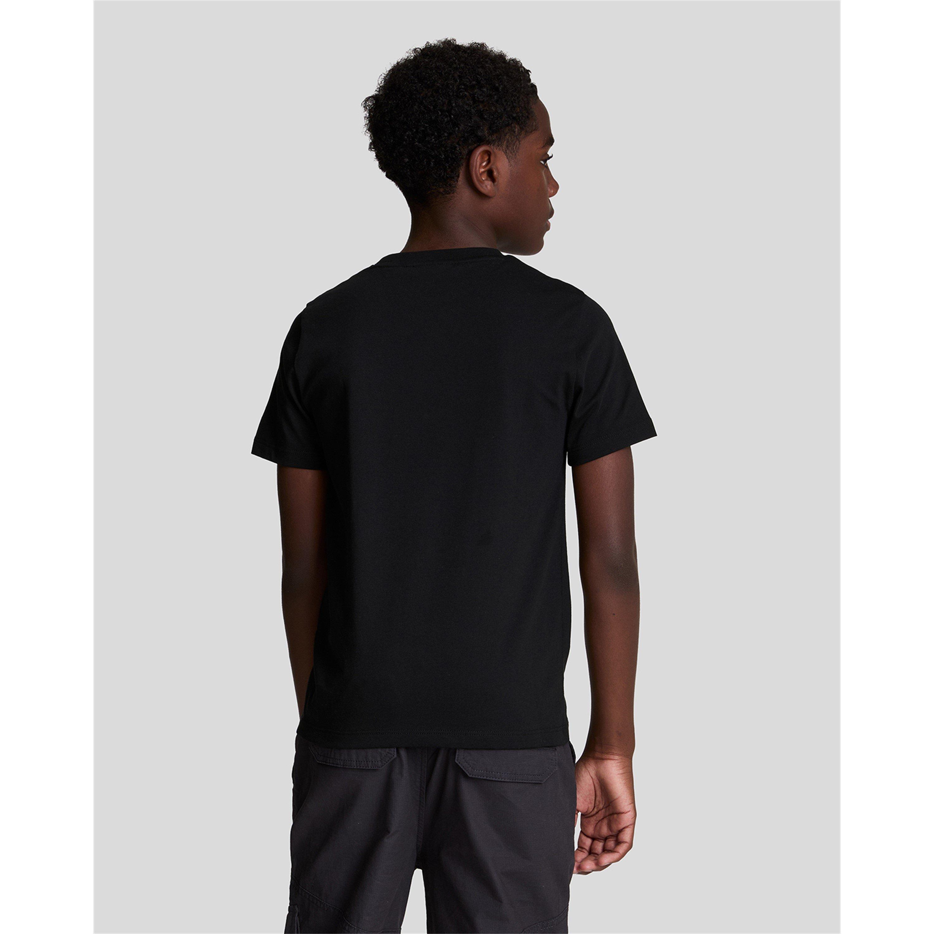 Black Z865 - Lyle and Scott - Kids' Graphic Regular Fit T-Shirt - 2