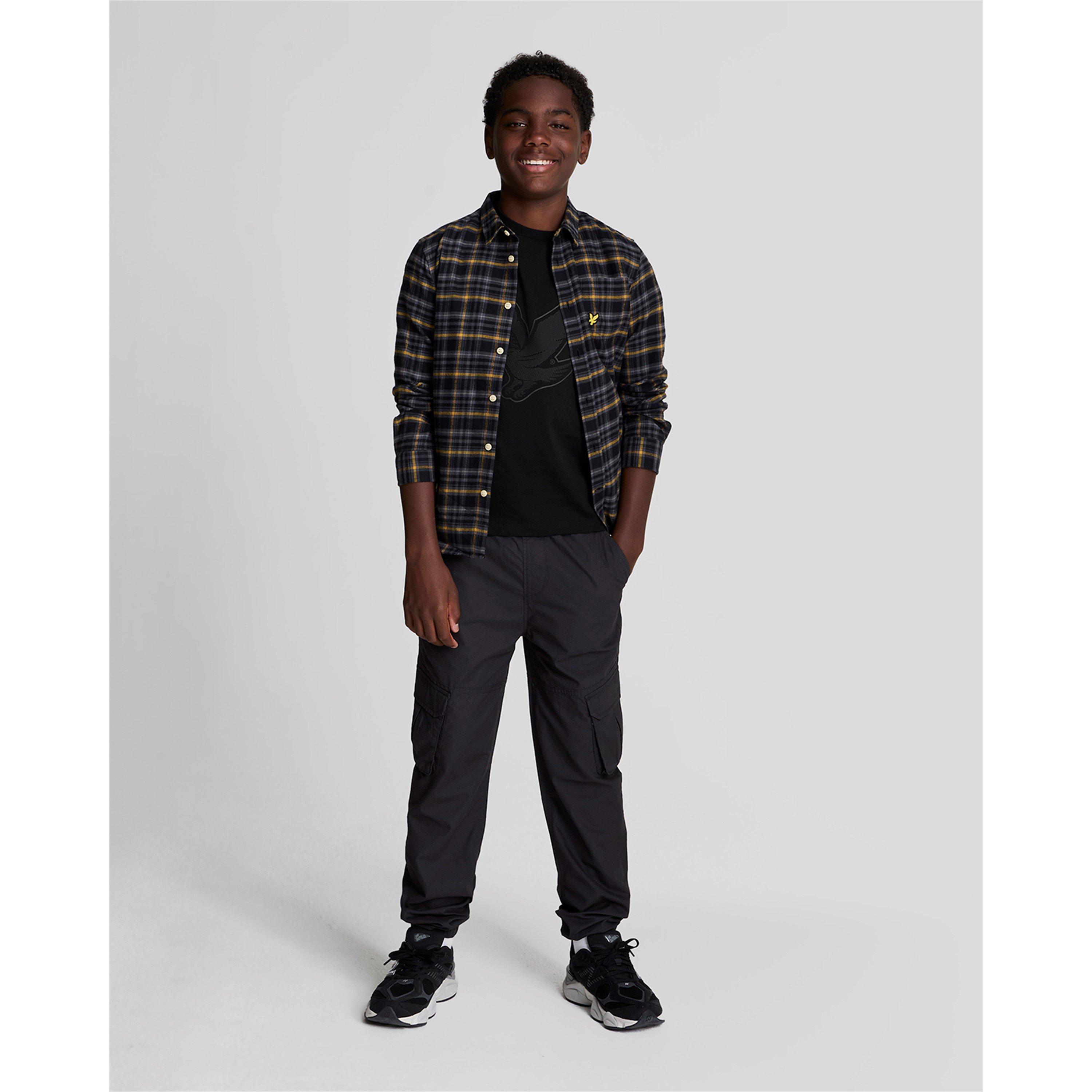 Black Z865 - Lyle and Scott - Kids' Graphic Regular Fit T-Shirt - 3