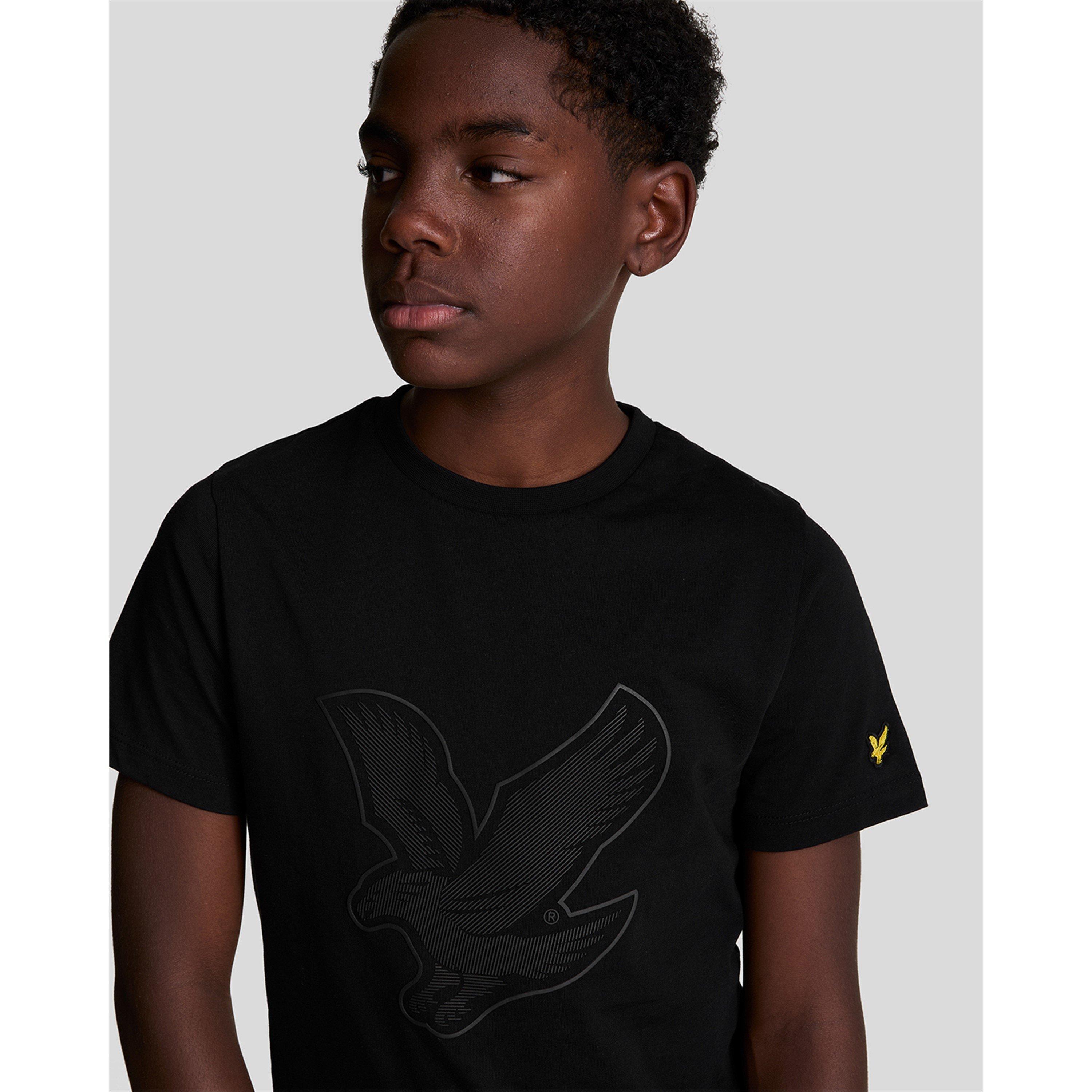 Black Z865 - Lyle and Scott - Kids' Graphic Regular Fit T-Shirt - 4