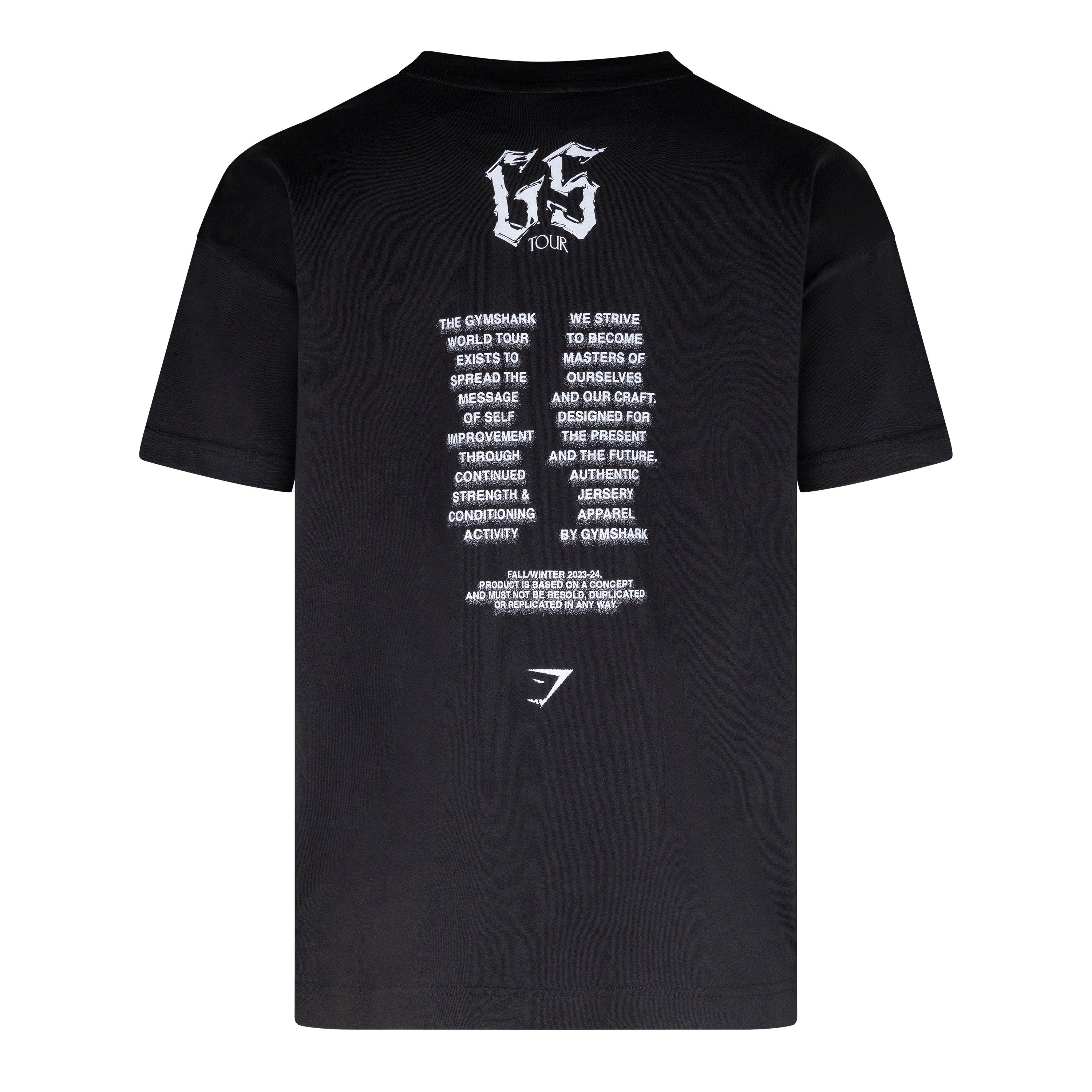 Gs Black - Gymshark - Men's World Tour Cotton T-Shirt - 2