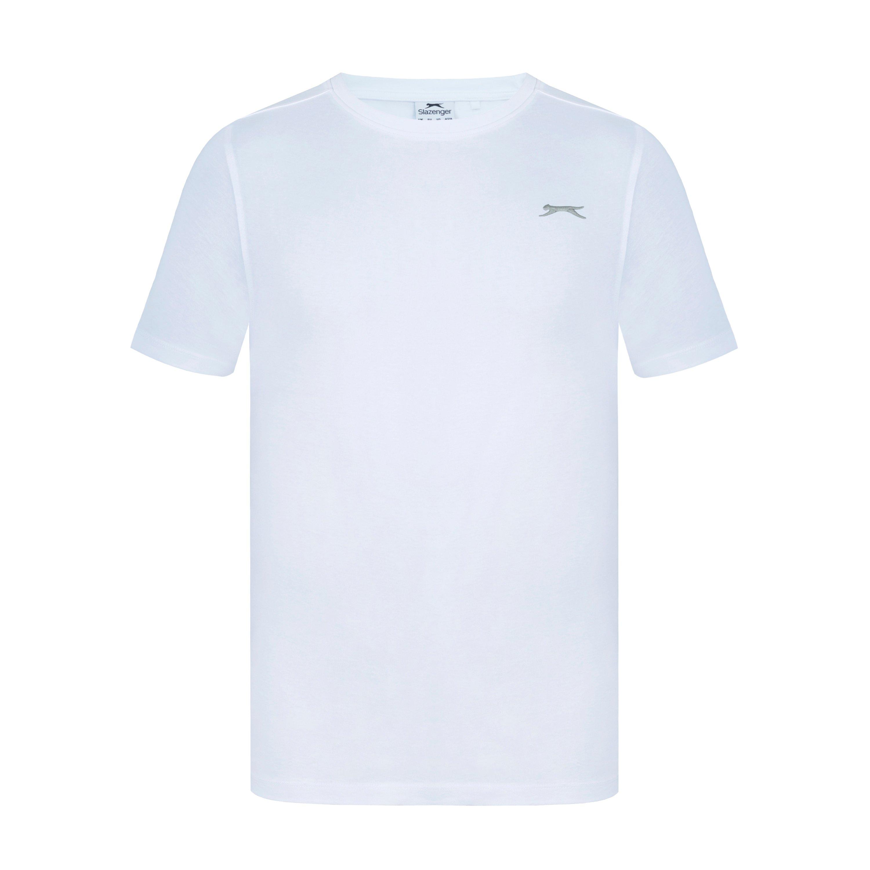 White - Slazenger - Plain T-Shirt Mens - 1