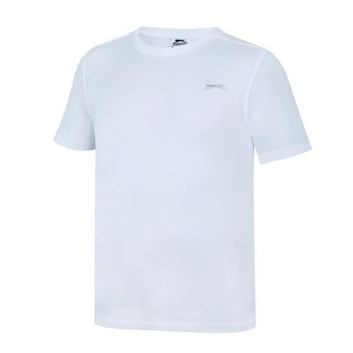 White - Slazenger - Plain T Shirt Mens - 7