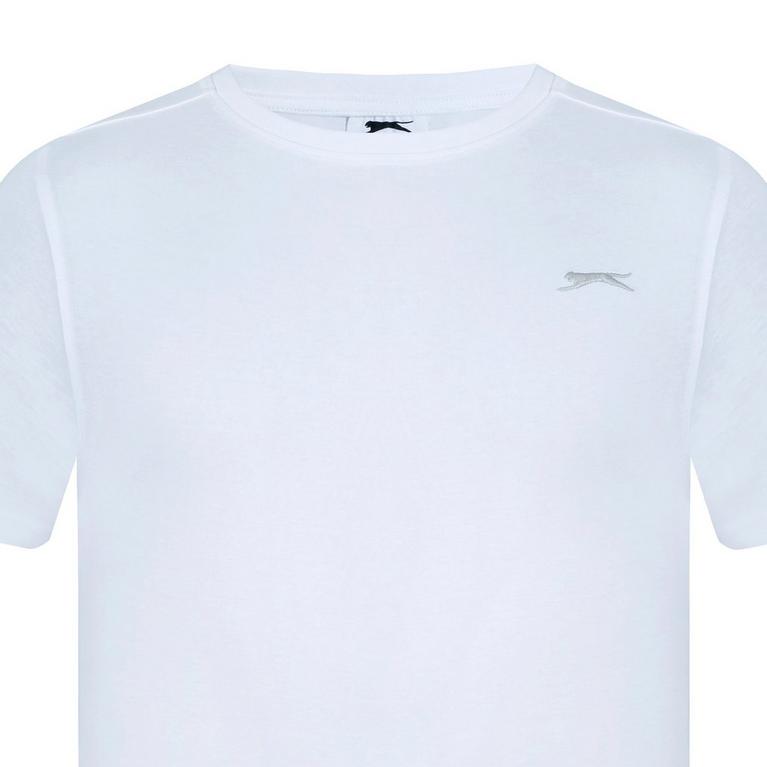 Weiß - Slazenger - Plain T Shirt Mens - 9