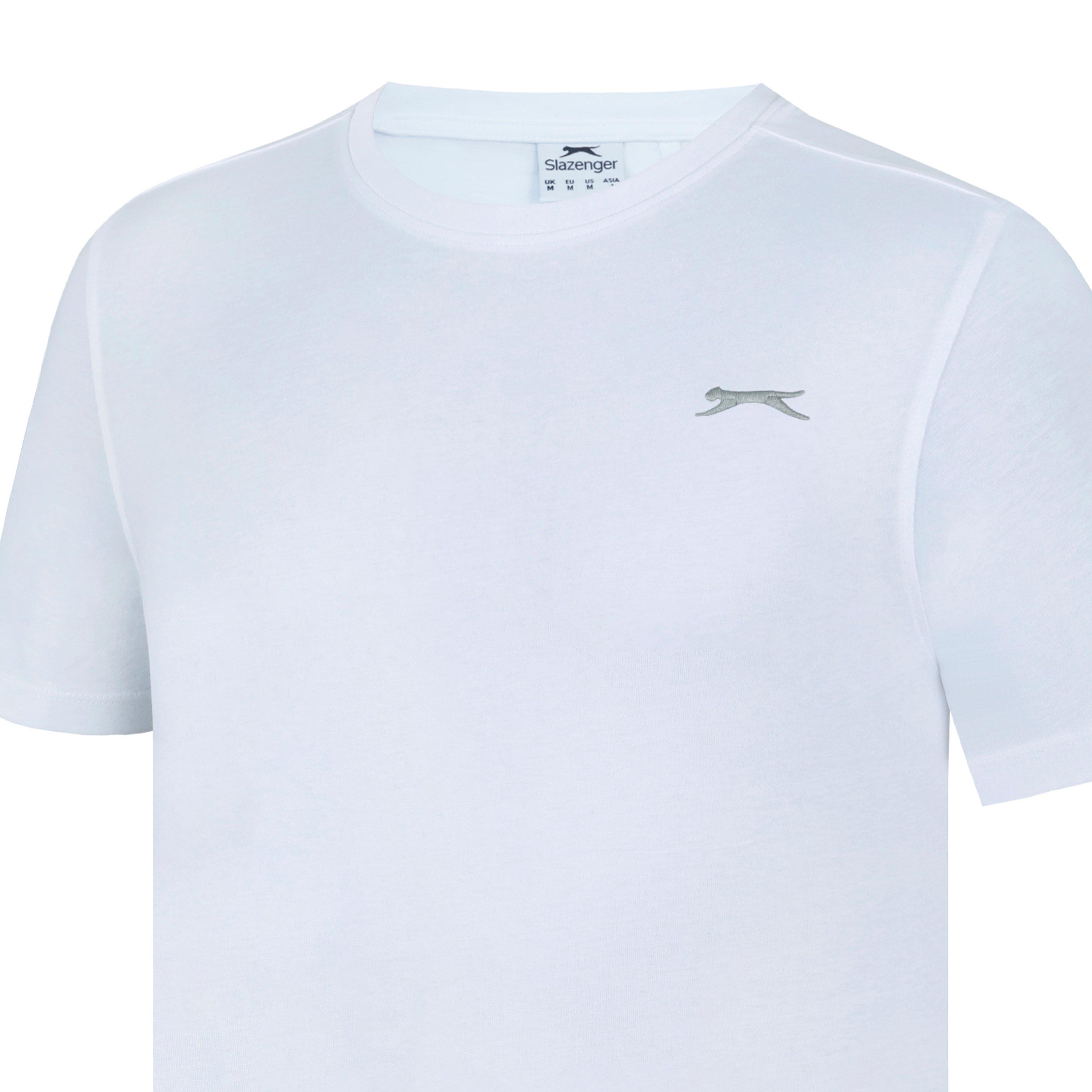 Hvid - Slazenger - Plain T-Shirt Mens - 3