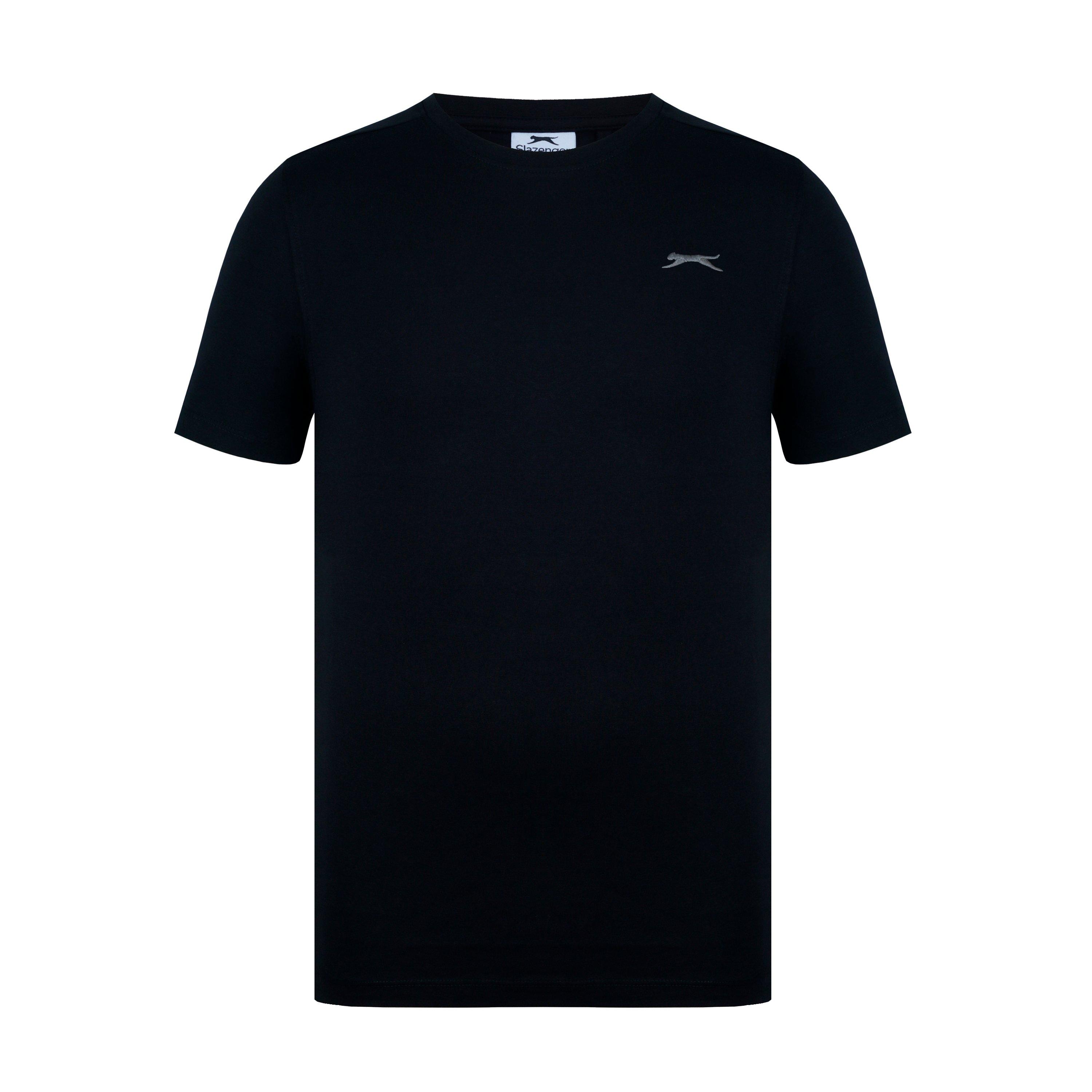 Slazenger Men's Plain T-Shirt - Black - 4XL