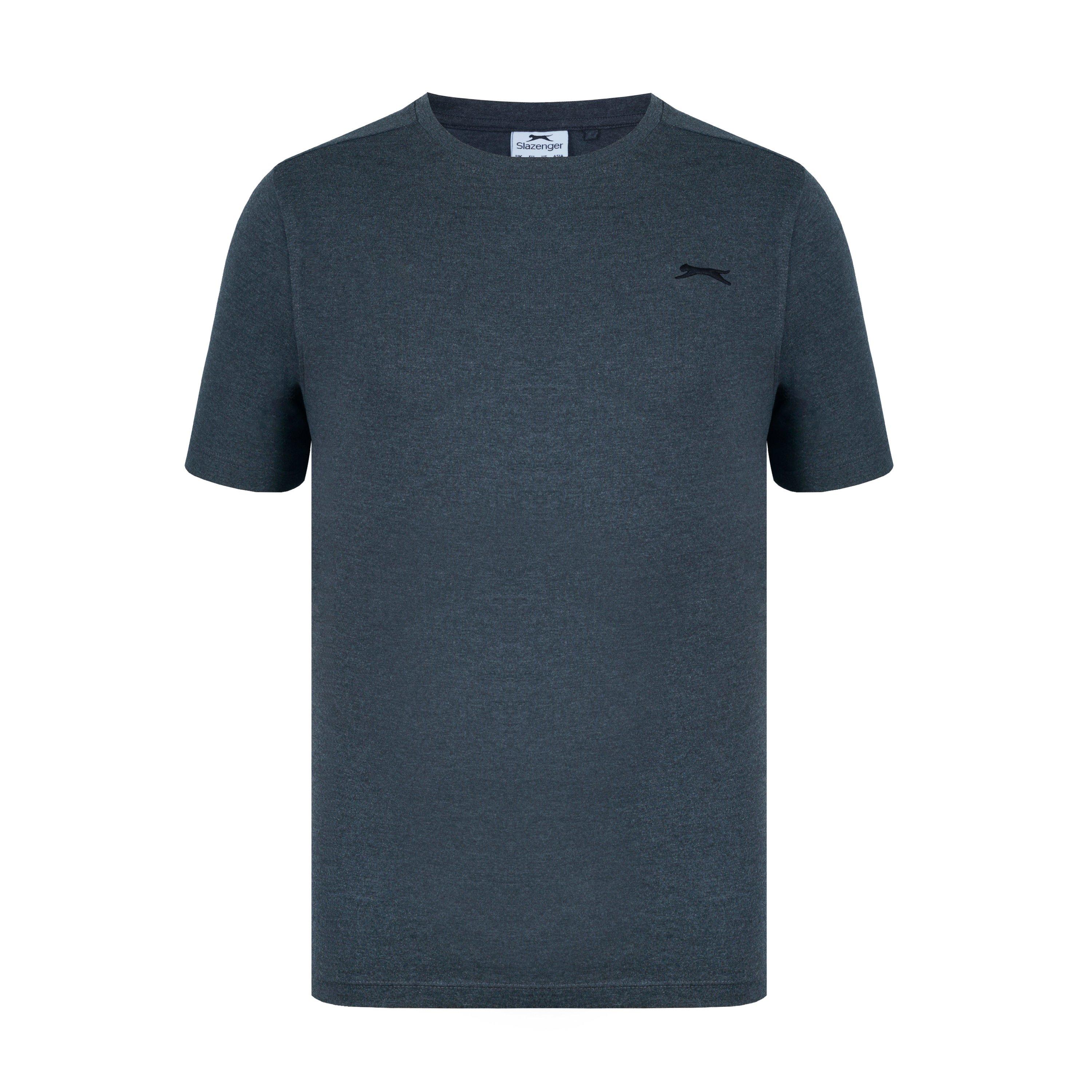 Slazenger Men's Plain T-Shirt - Charcoal Marl - 2XL