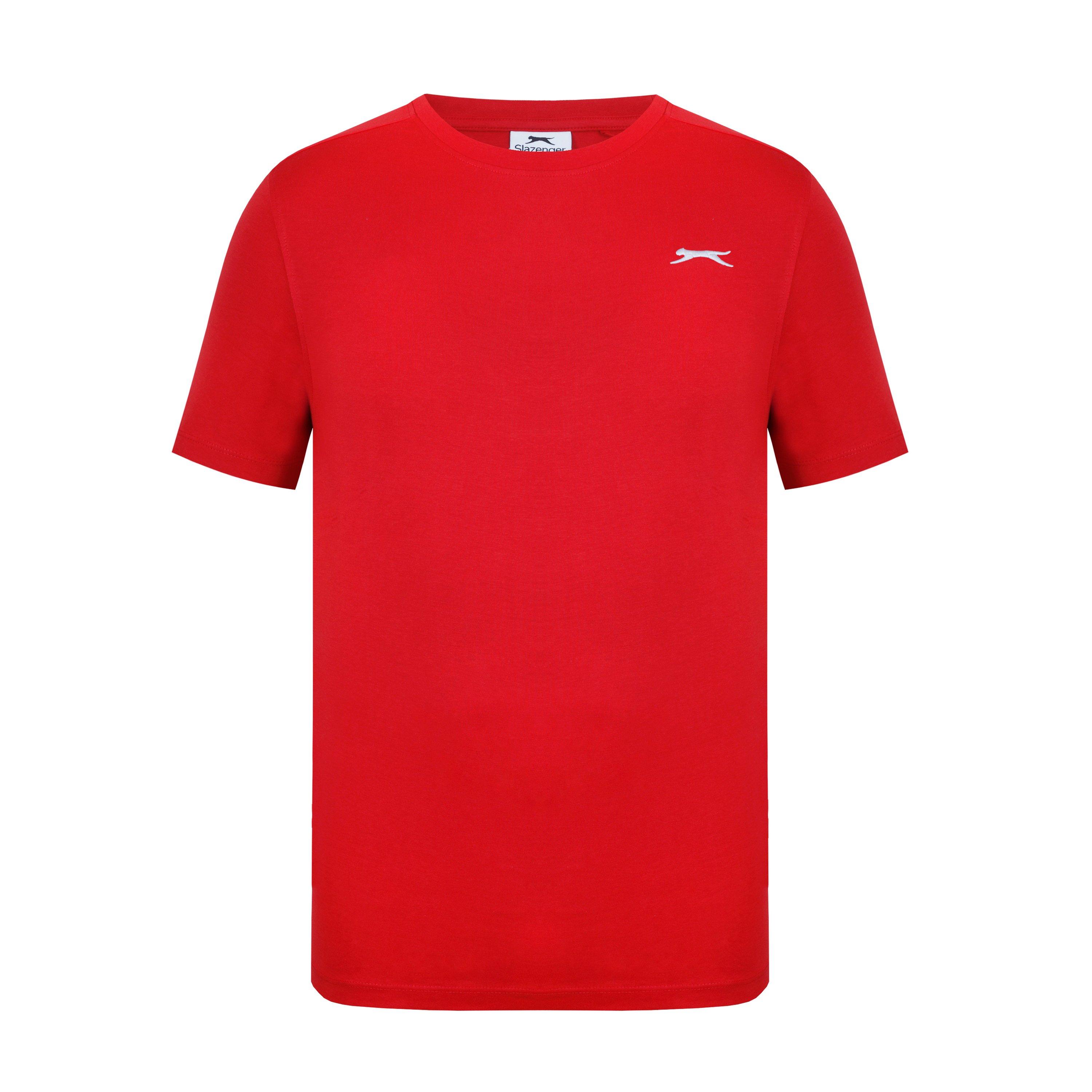 Slazenger Men's Plain T-Shirt - Red - XL