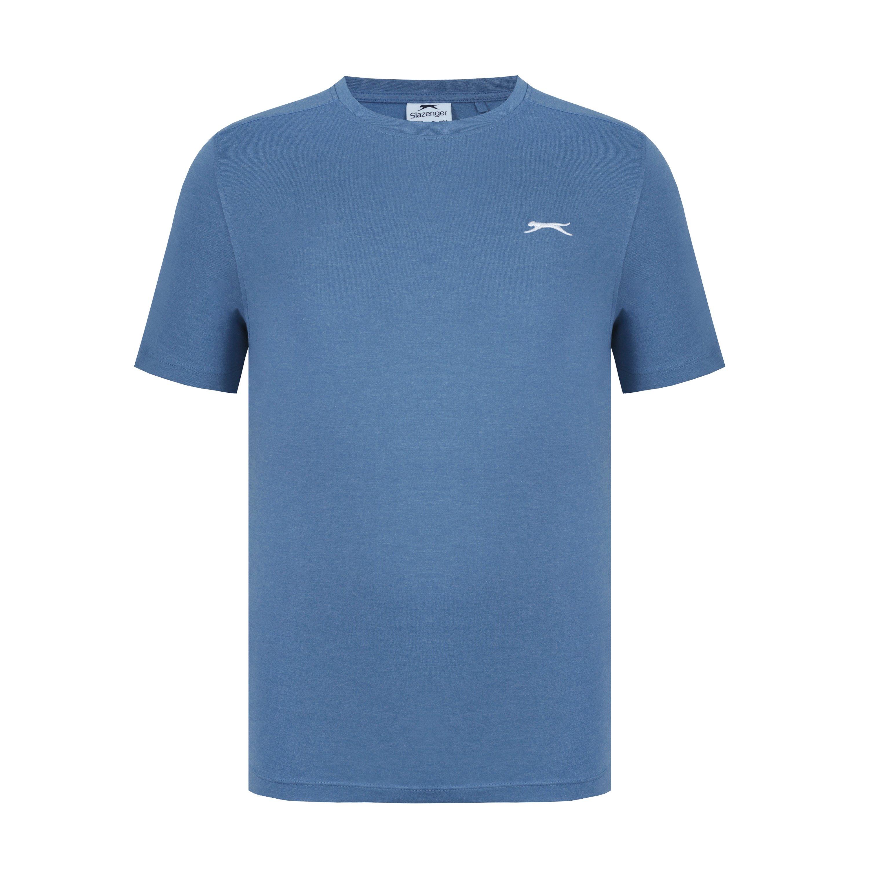 Slazenger Men's Plain T-Shirt - Denim Marl - 4XL
