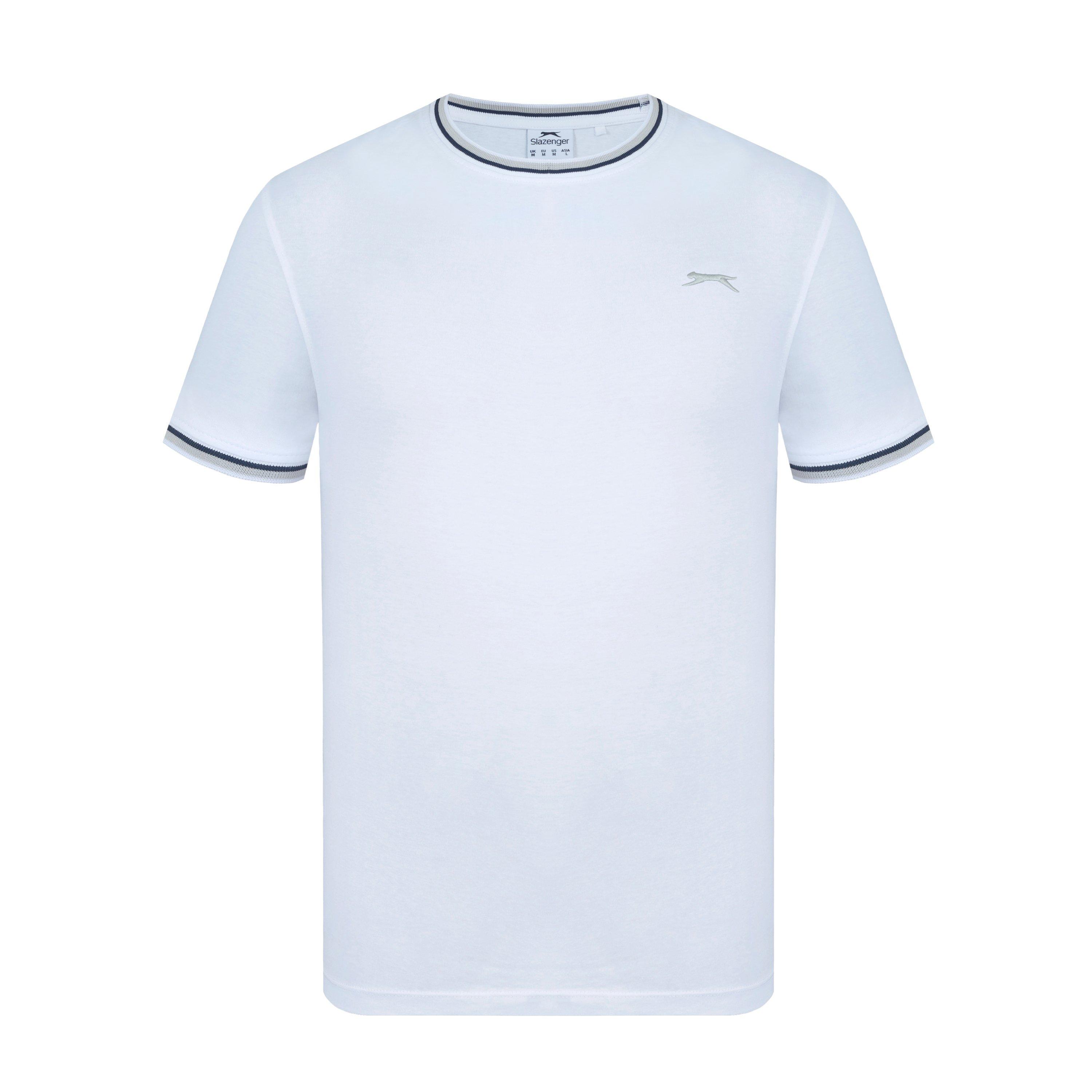 Slazenger Men's Tipped T-Shirt - White - S