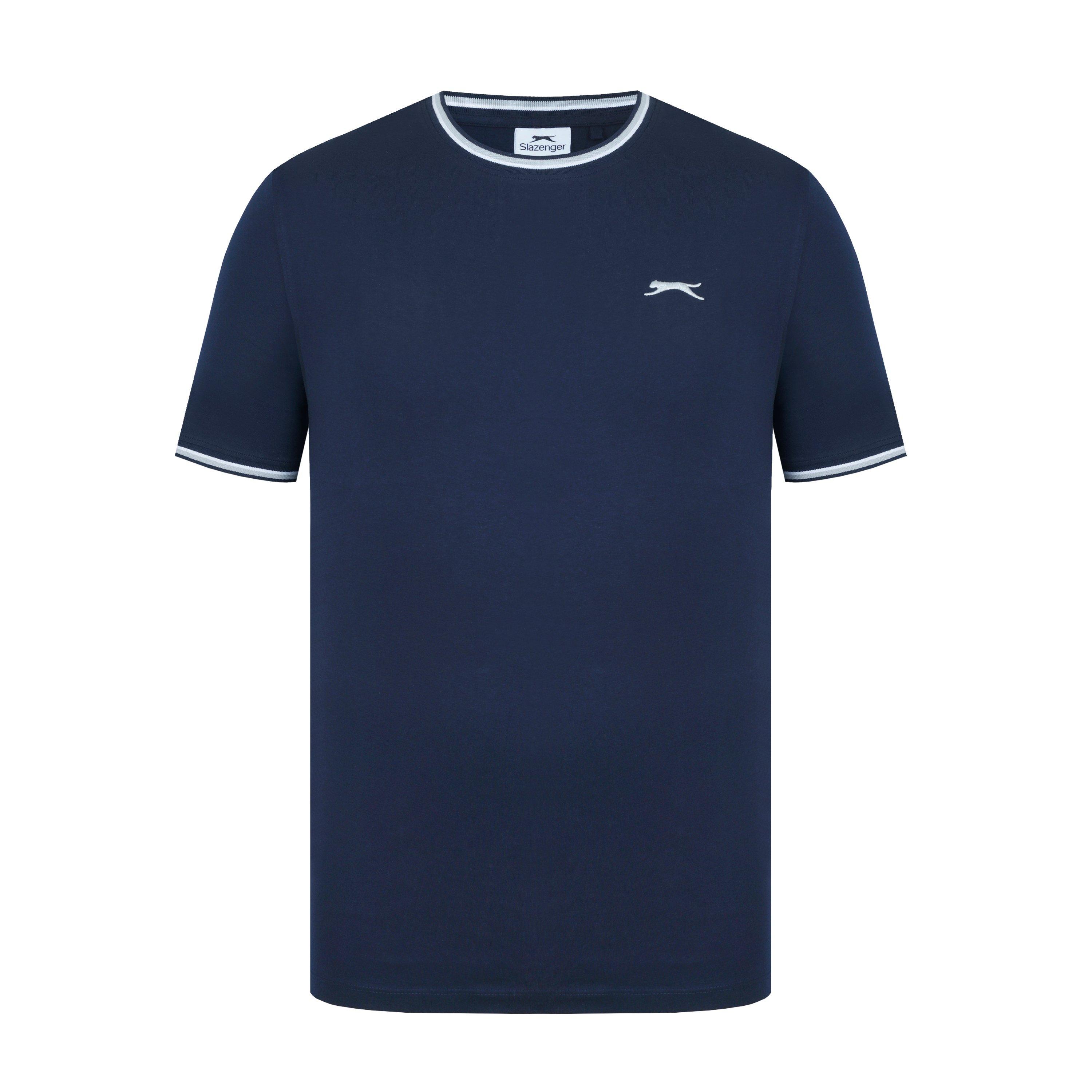 Slazenger Men's Tipped T-Shirt - Navy - M