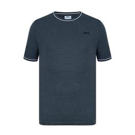 Slazenger Jack & Jones Premium Grå sweatshirt med hög krage och logga på bröstet