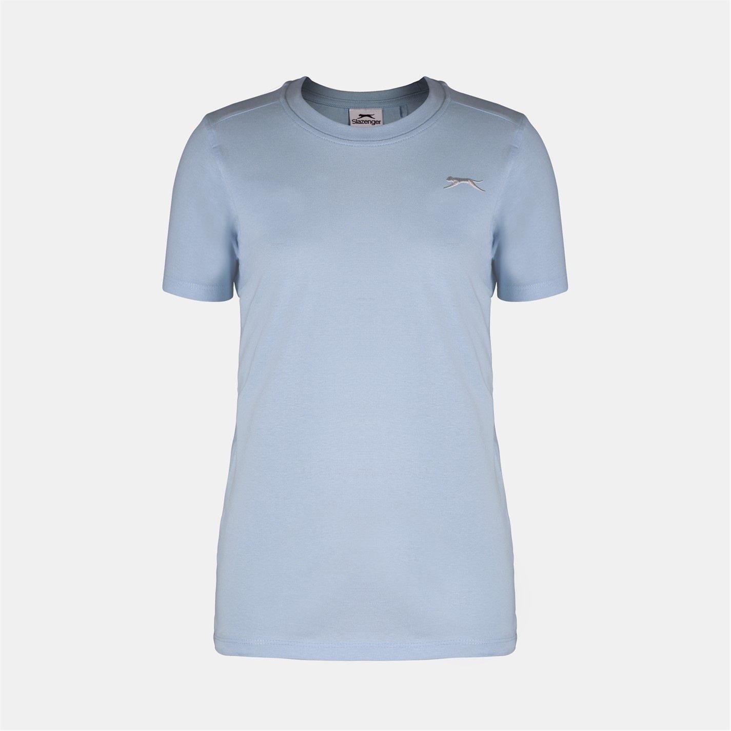 Slazenger Boys Junior Plain Tee Shirt - Powder Blue - 13 Yrs