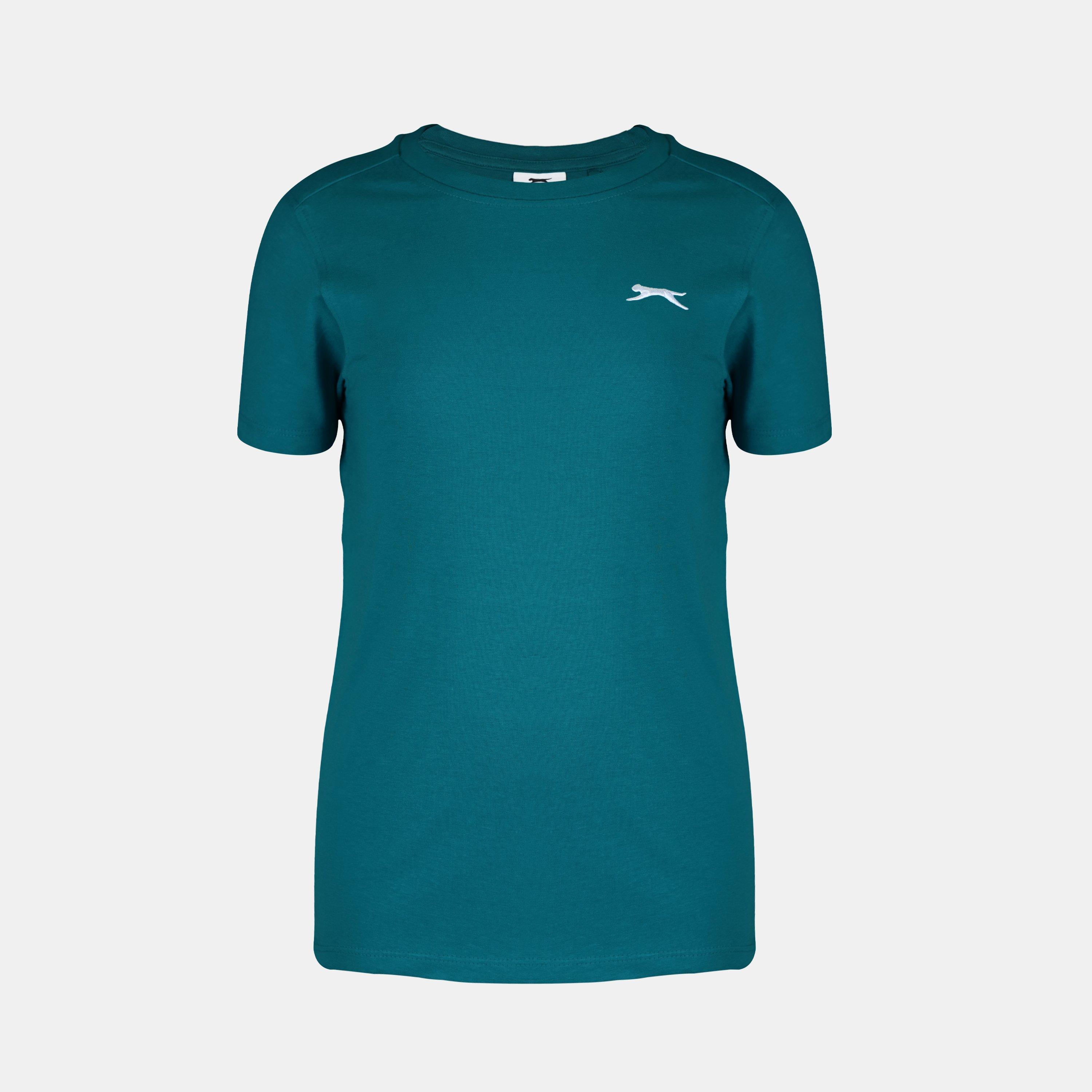 Slazenger Boys Junior Plain Tee Shirt - Teal - 13 Yrs