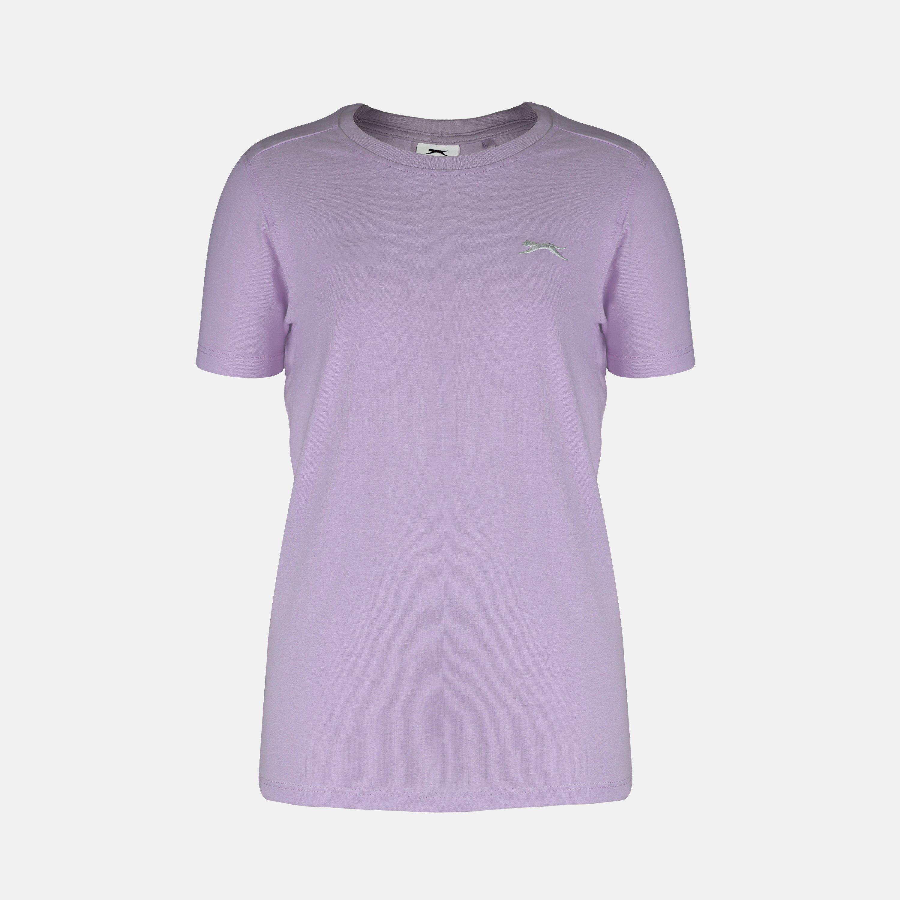 Slazenger Boys Junior Plain Tee Shirt - Lilac Doll - 13 Yrs