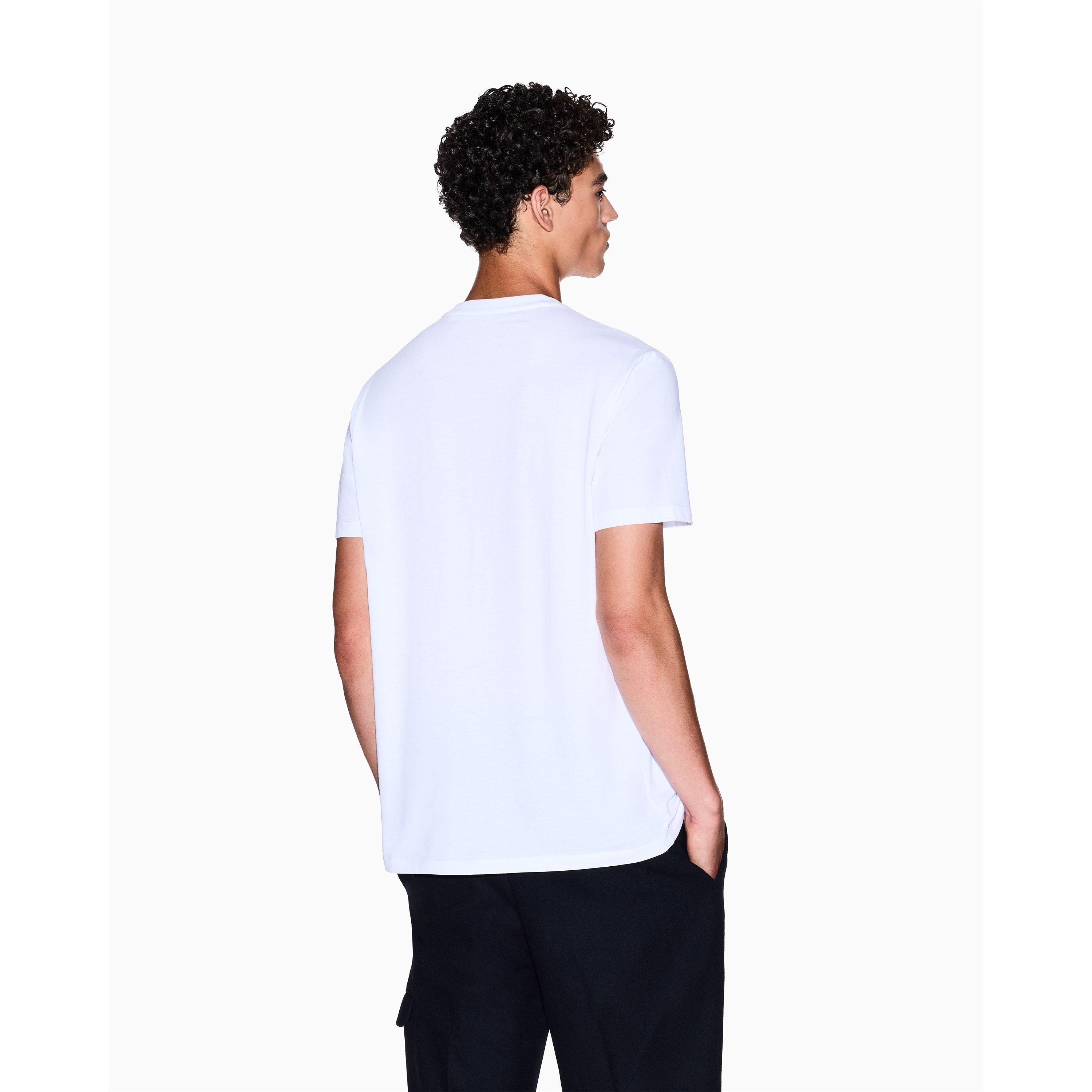 Wit/Goud - Armani Exchange - Men's Regular Fit T-Shirt - 2