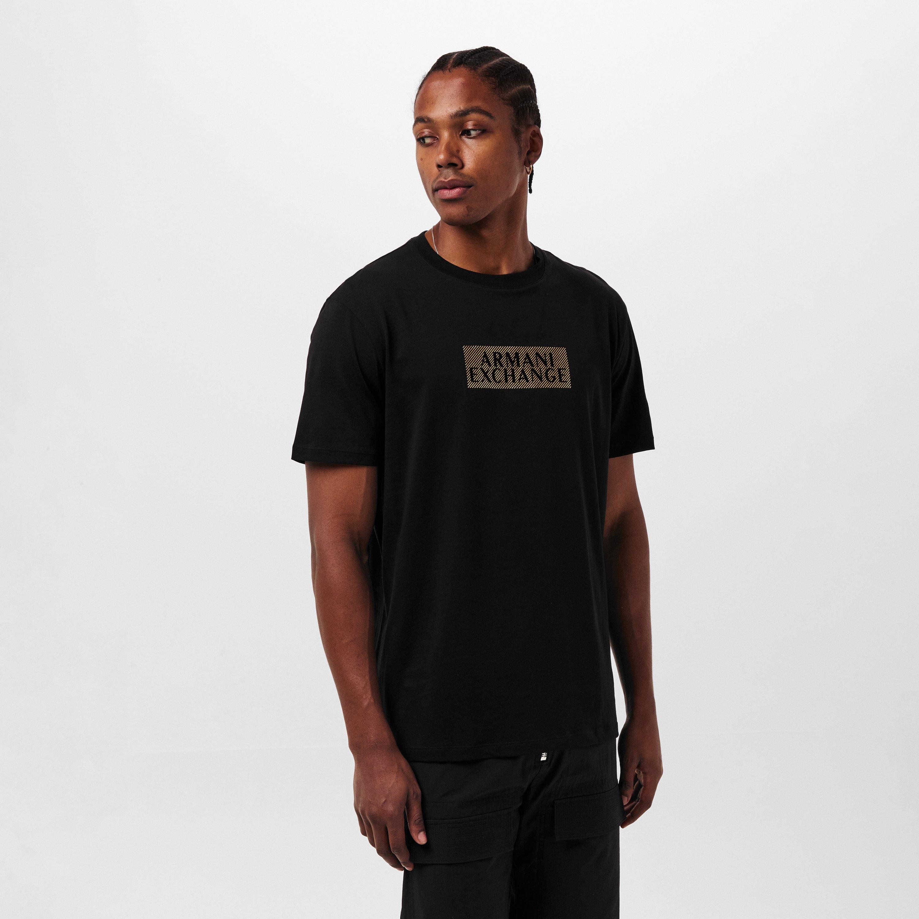 Blk/Gold MC237 - Armani Exchange - Men's Regular Fit T-Shirt - 3