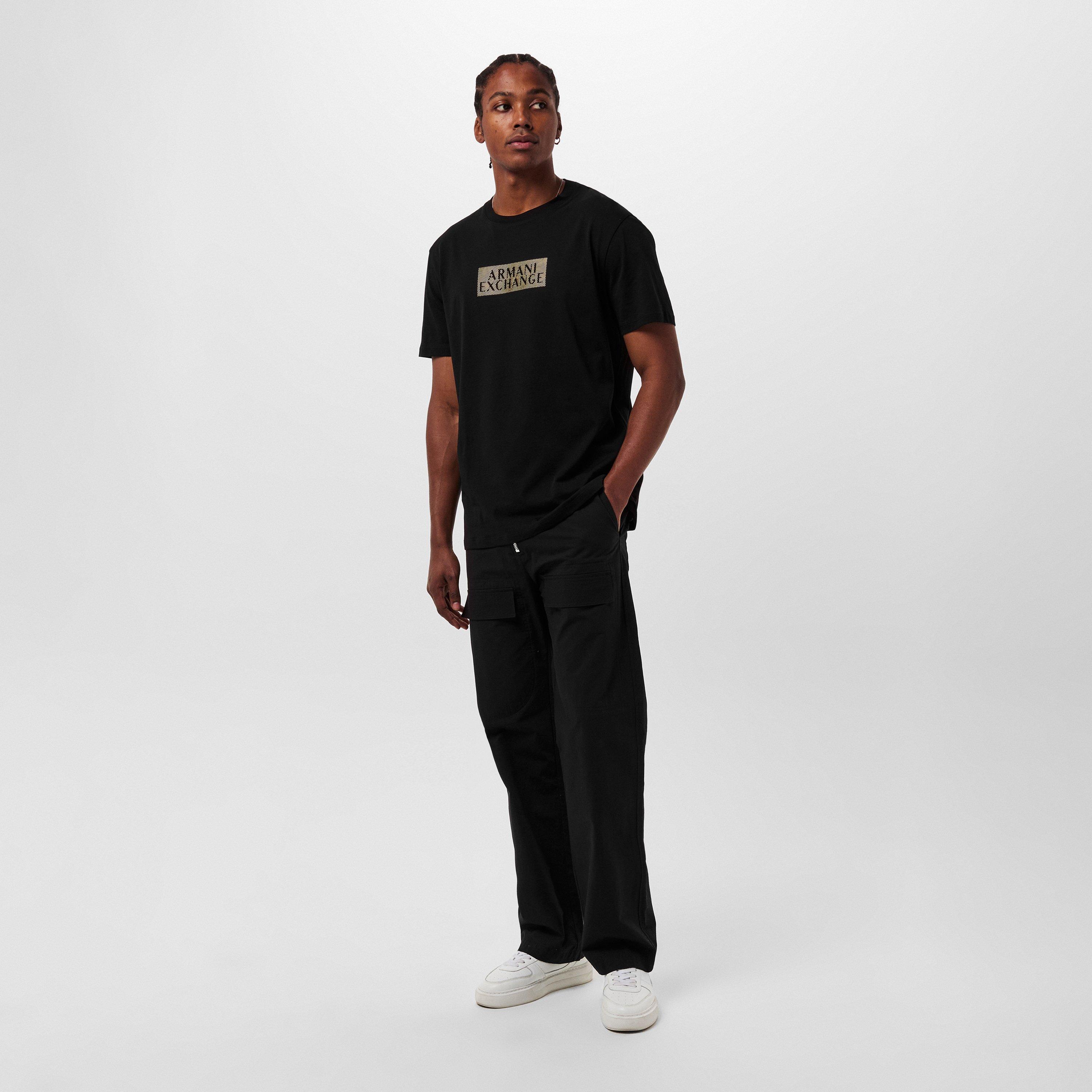 Blk/Gold MC237 - Armani Exchange - Men's Regular Fit T-Shirt - 6