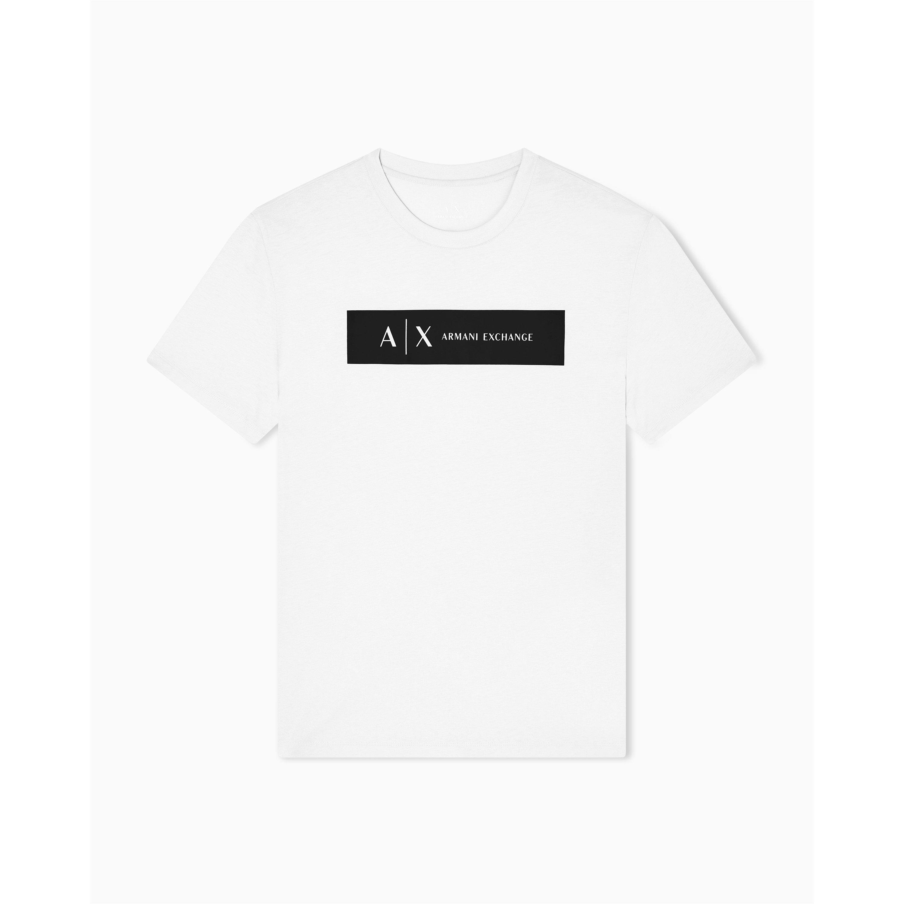 White - Armani Exchange - Men's Regular Fit T-Shirt - 5