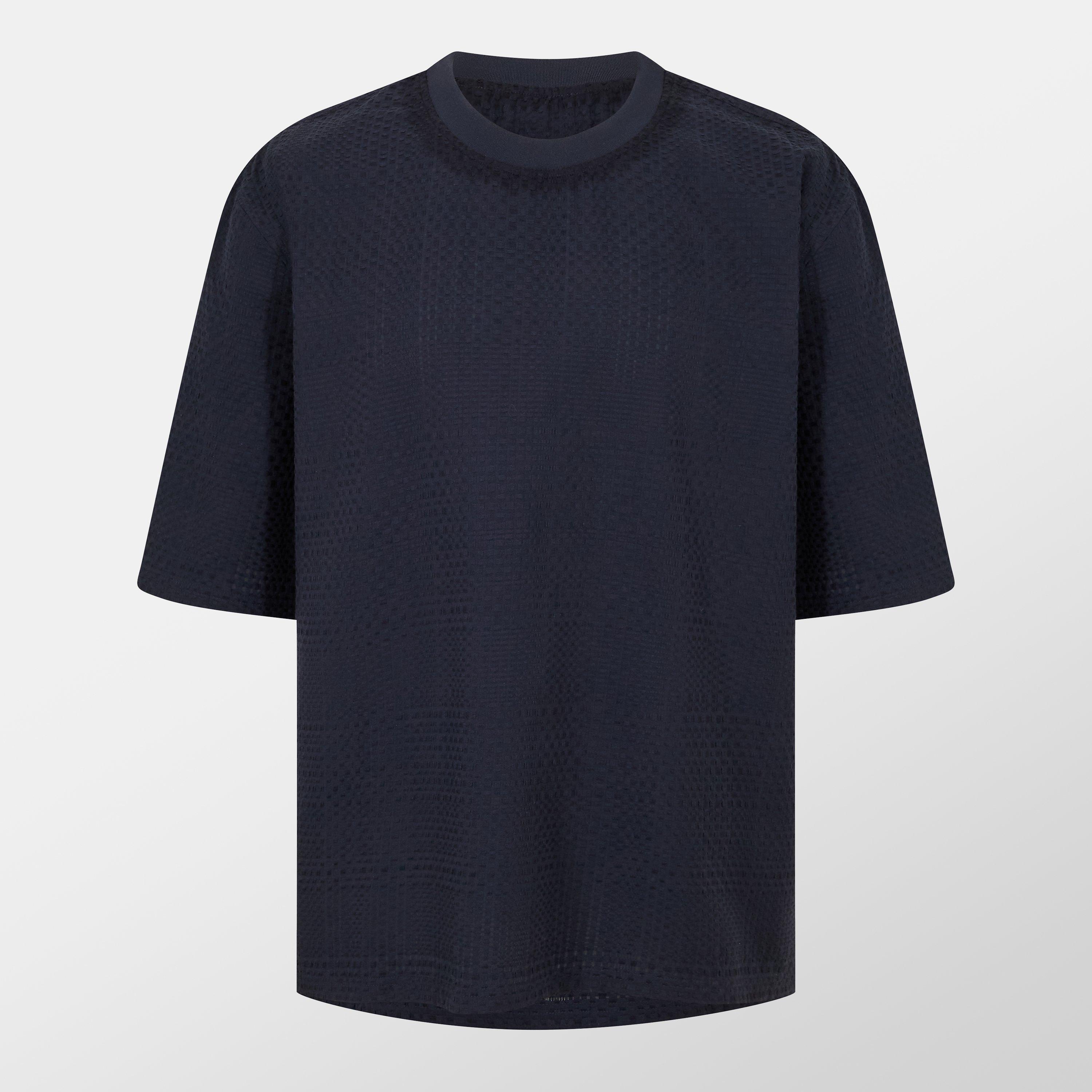 Navy - Ted Baker - Men's Kylars Text Regular Fit T-Shirt - 1