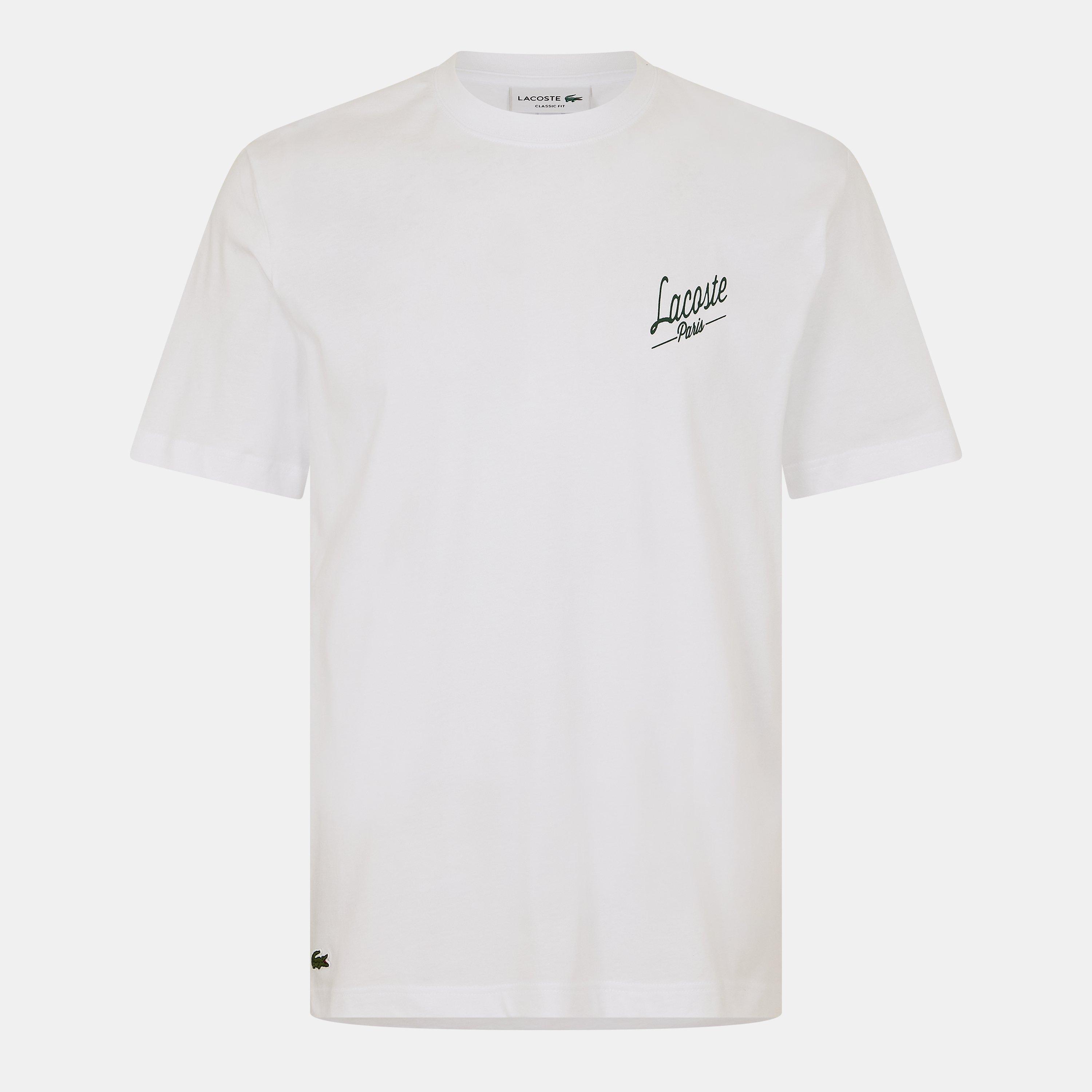 White 001 - Lacoste - Men's Graphic Regular Fit T-Shirt - 2