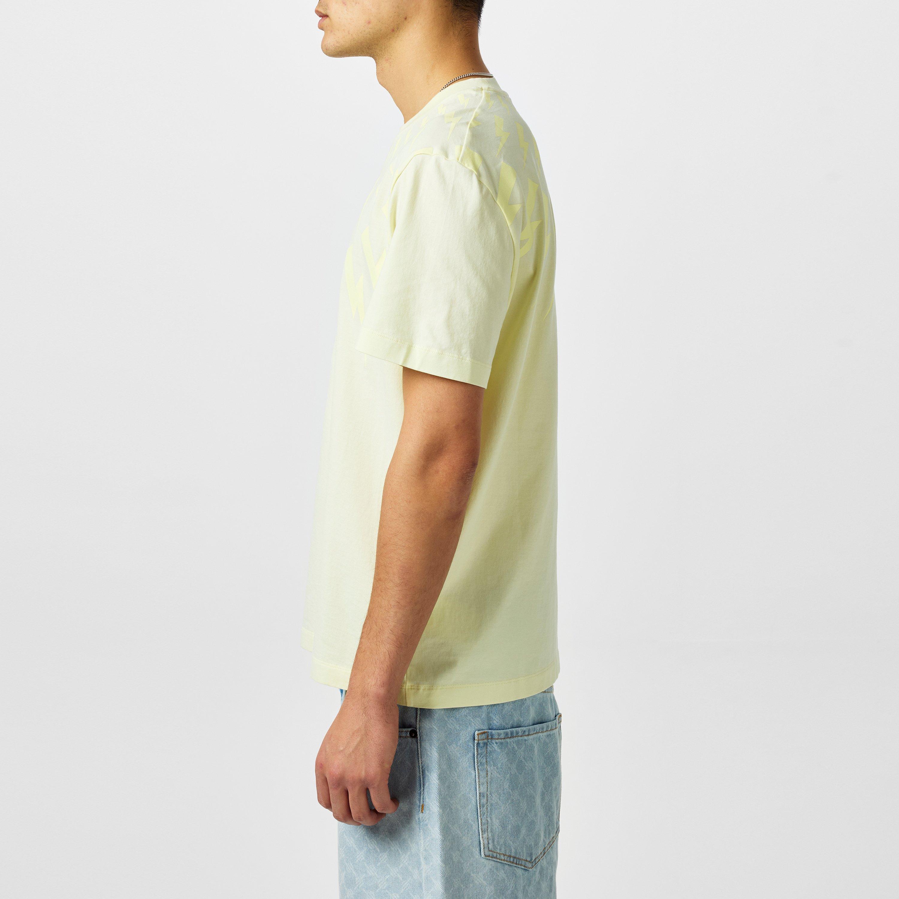 Lemon - Neil Barrett - Men's Thunderbolt Regular Fit T-Shirt - 5