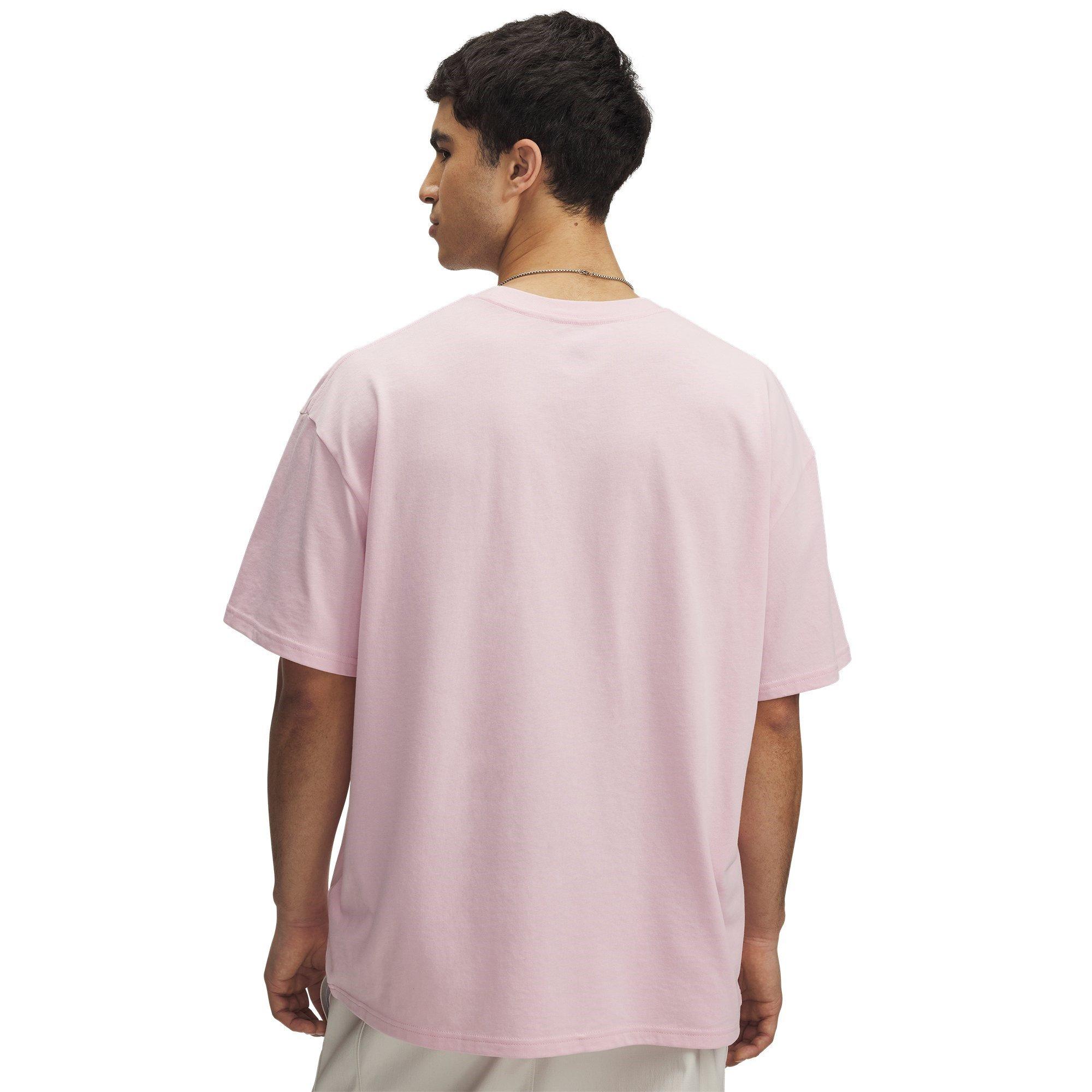 Pink - Under Armour - Box Logo Regular Fit T-Shirt - 2