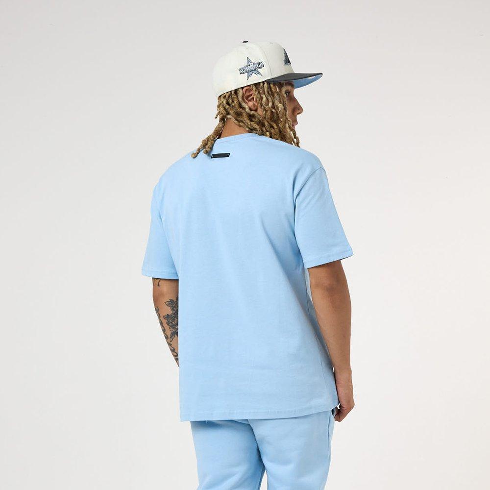 Placid Blue - Tela Cruz - Men's Oversized Design T-Shirt - 3