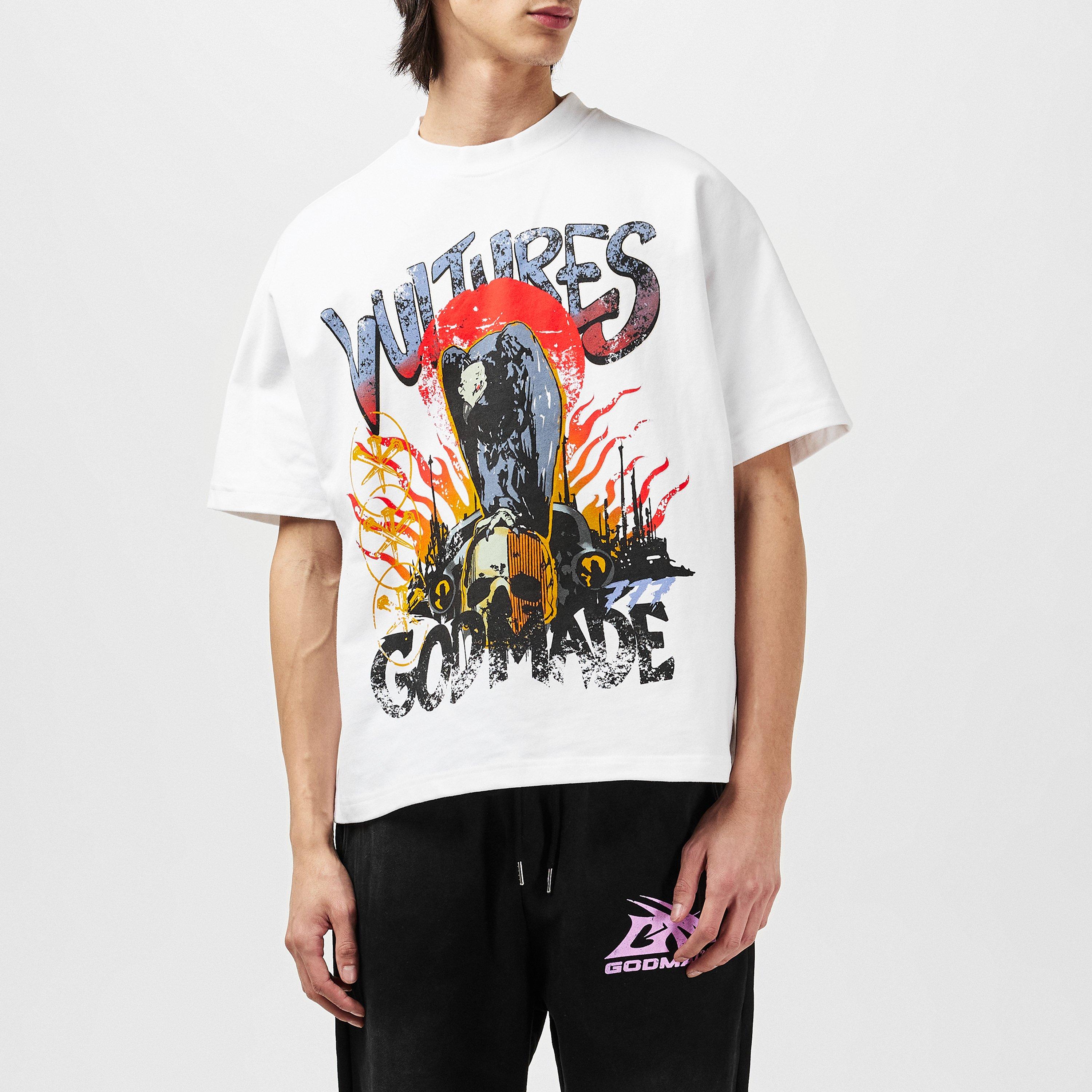 White - God Made - Men's Scavenger Vulture Regular Fit T-Shirt - 3