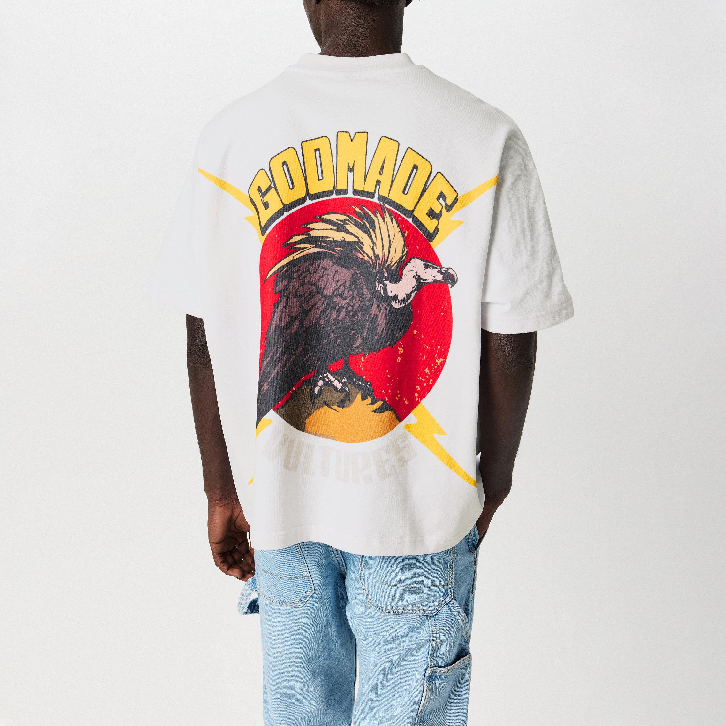 White - God Made - Men's Vultures Regular Fit T-Shirt - 4