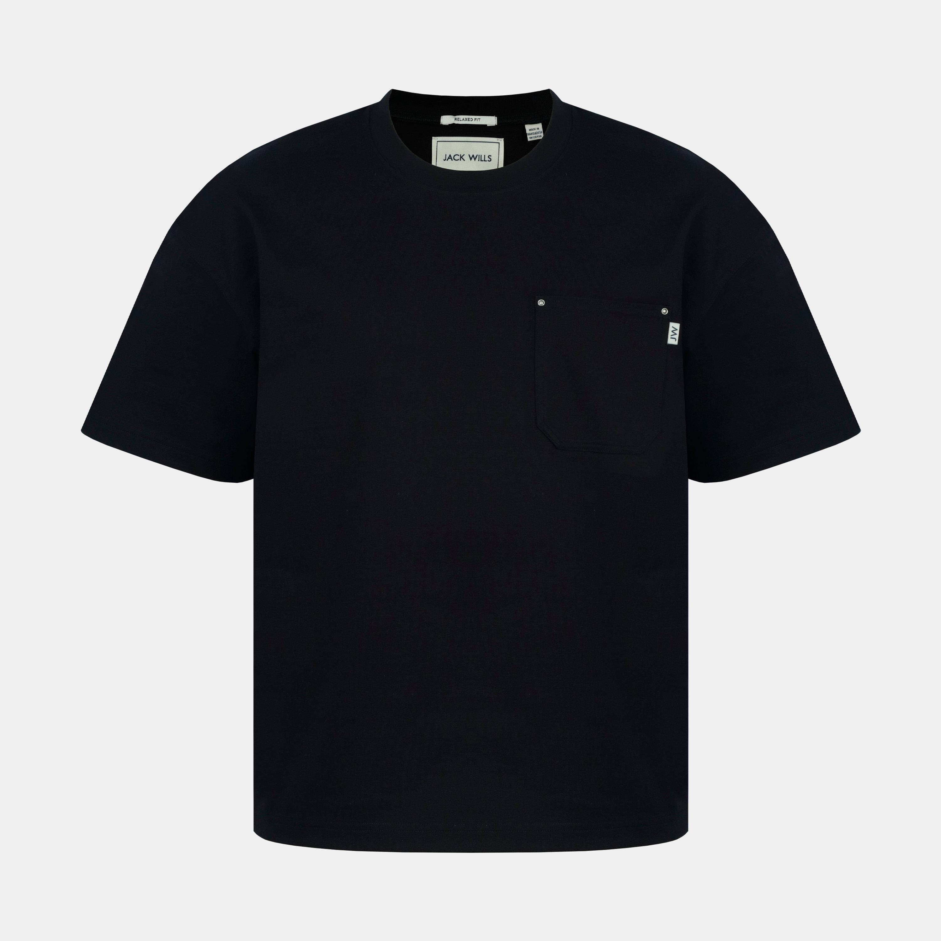 Schwarz - Jack Wills - Men's Oversized T-Shirt - 1