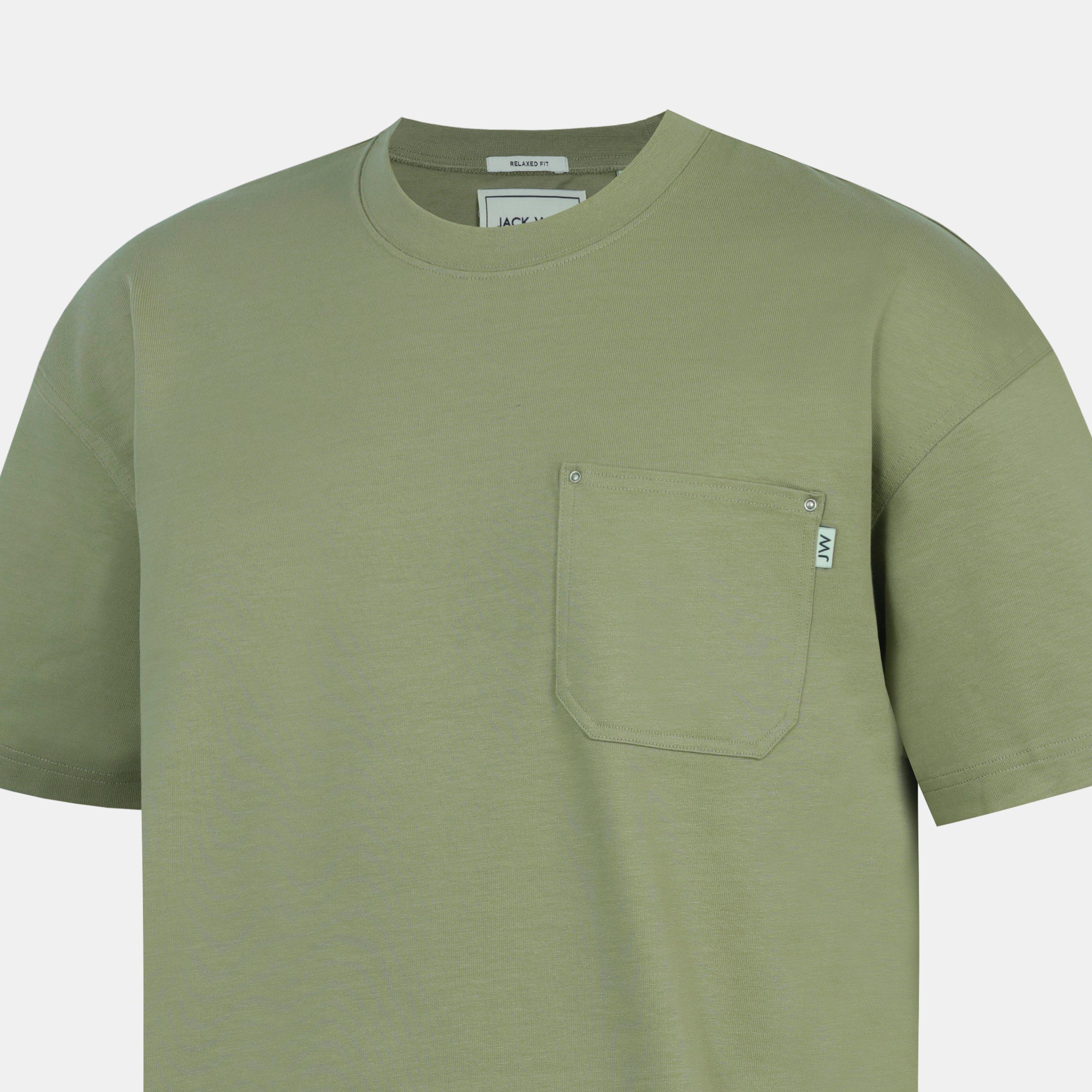 Khaki - Jack Wills - Men's Oversized T-Shirt - 5