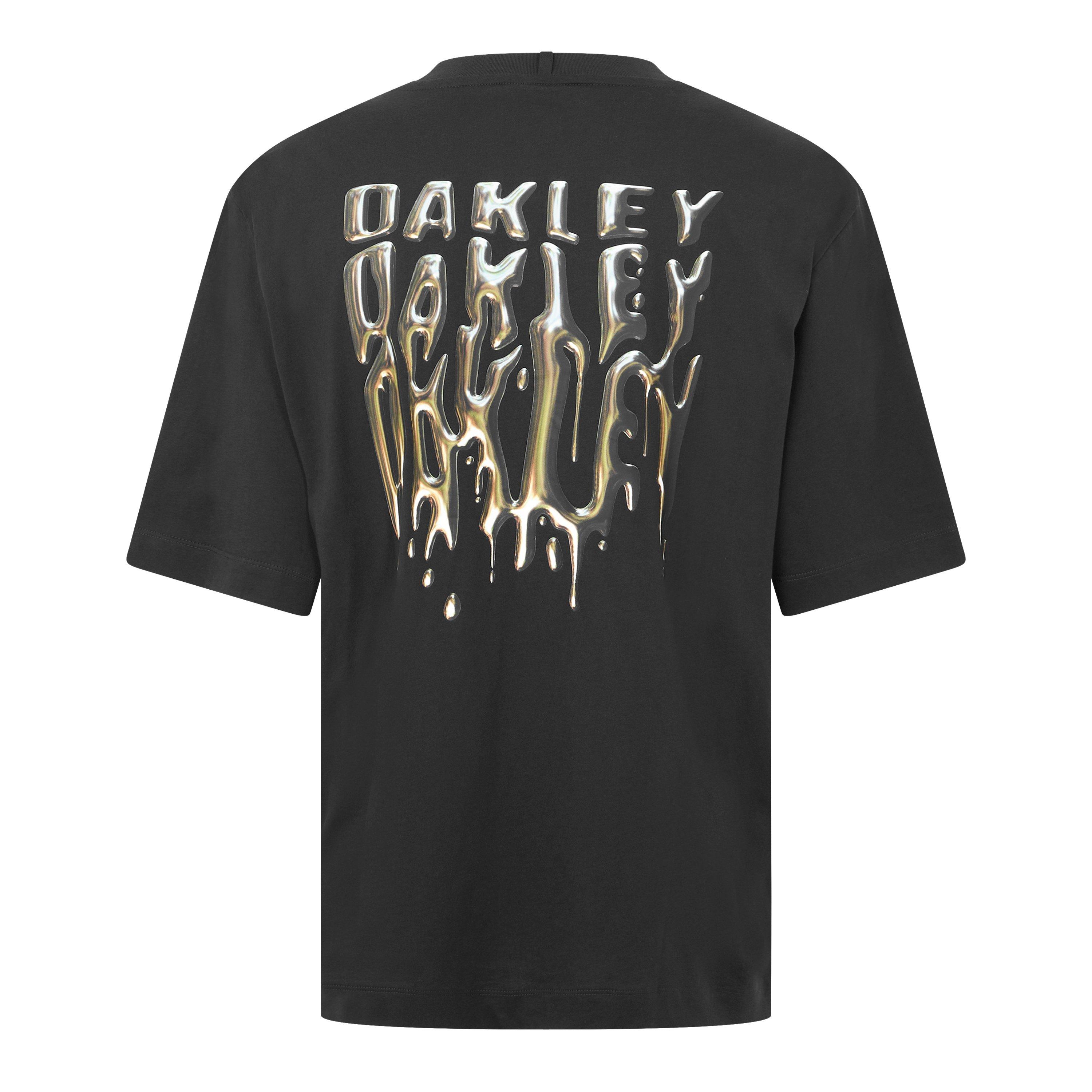 Black 02E - Oakley - Men's Stacked Metal Cotton Short-Sleeve T-Shirt - 2