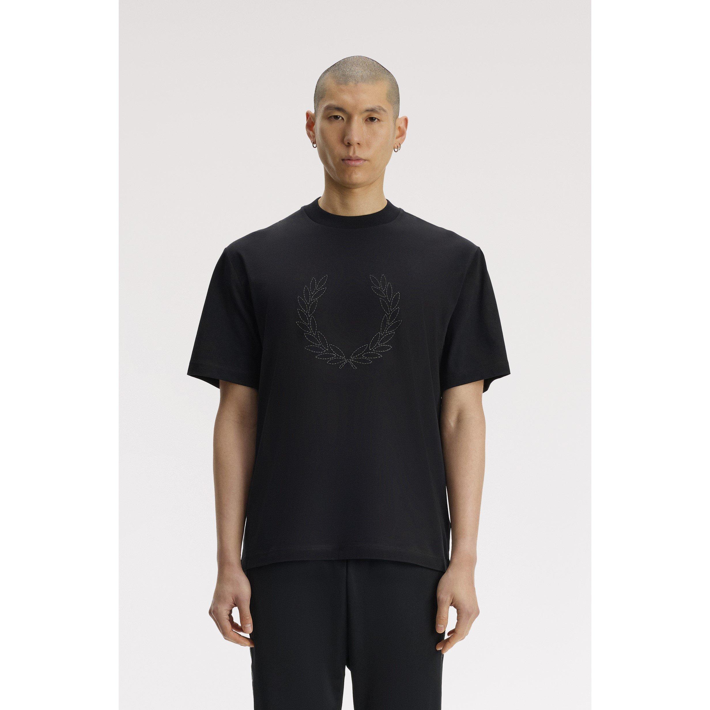 Black 102 - Fred Perry - Fred Reflc Wreath T Sn64 - 3