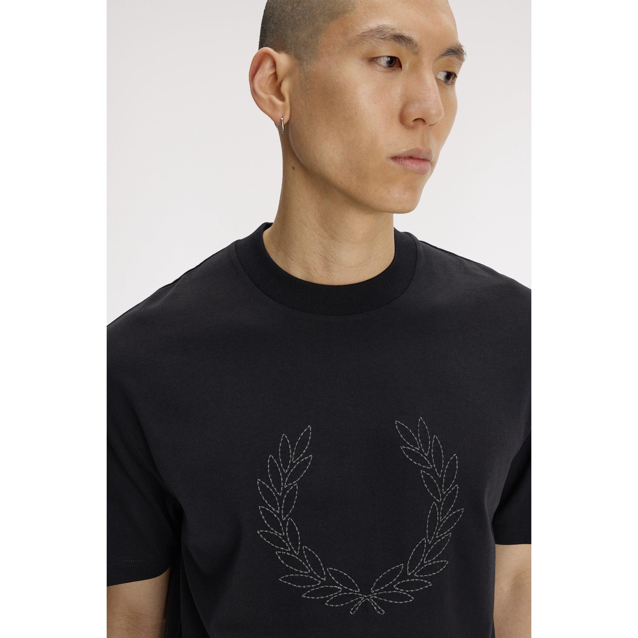 Black 102 - Fred Perry - Fred Reflc Wreath T Sn64 - 5