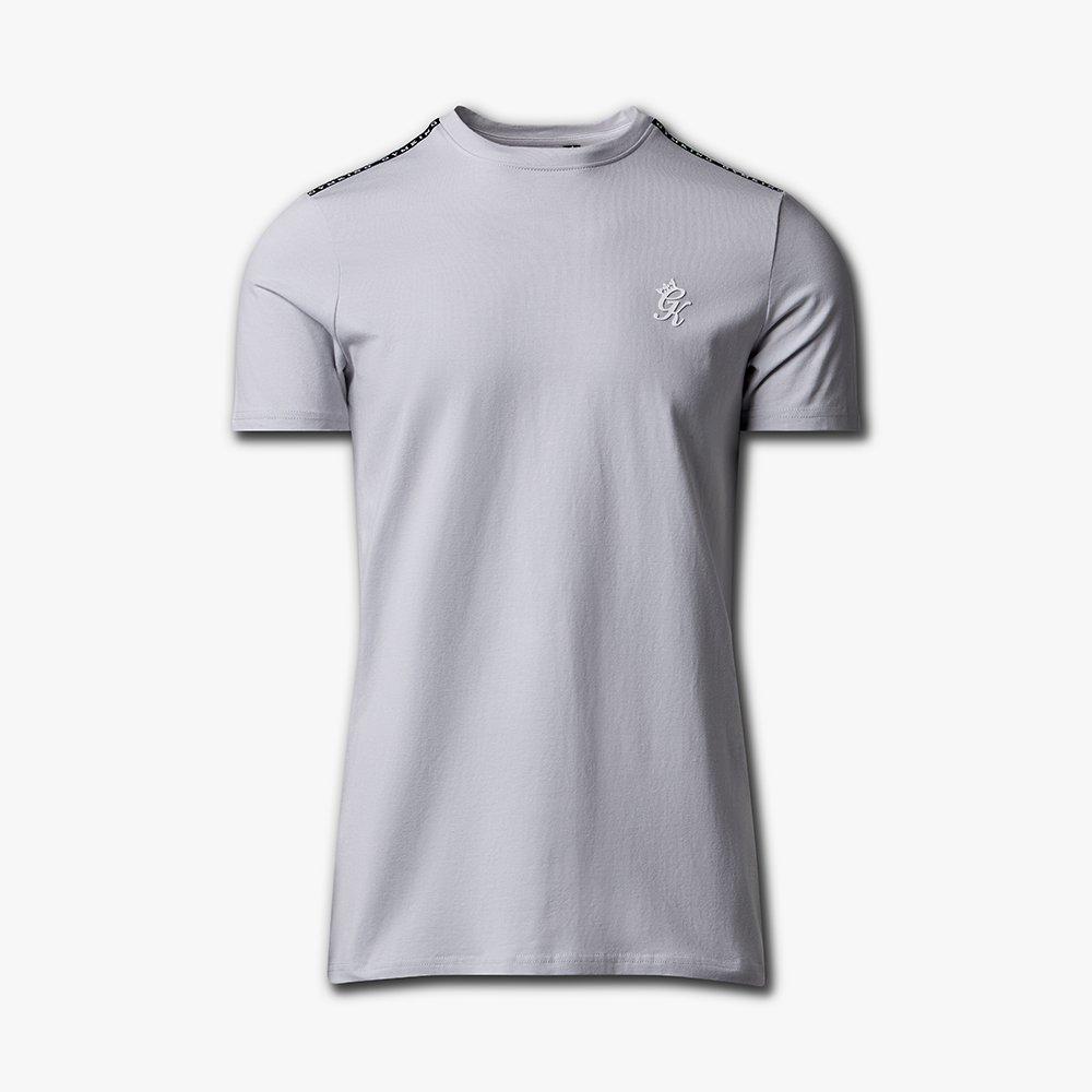 Hellgrau - Gym King - Gym King Taped Jersey Tee - Light Grey - 1
