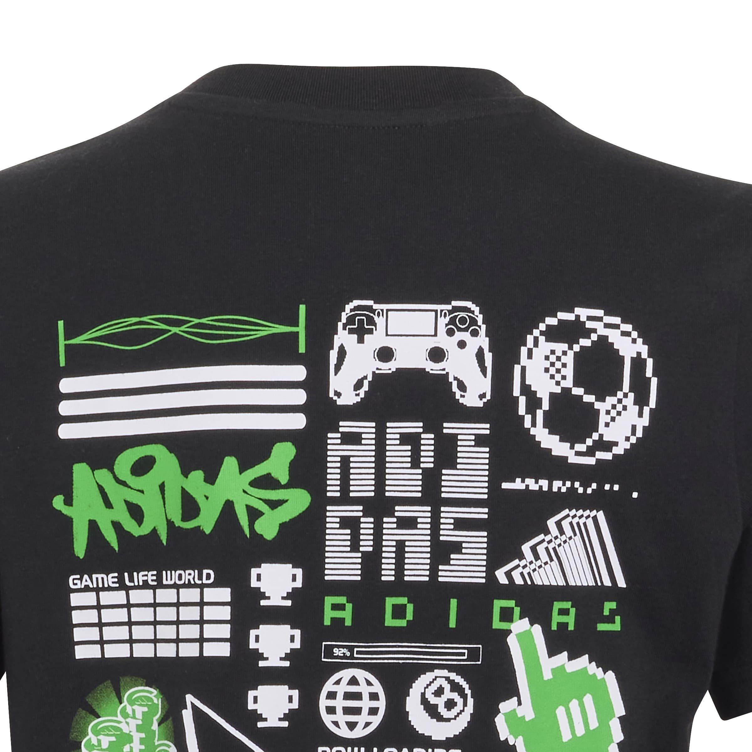 Black - adidas - Adidas Game T 2 Tee Jn64 - 3