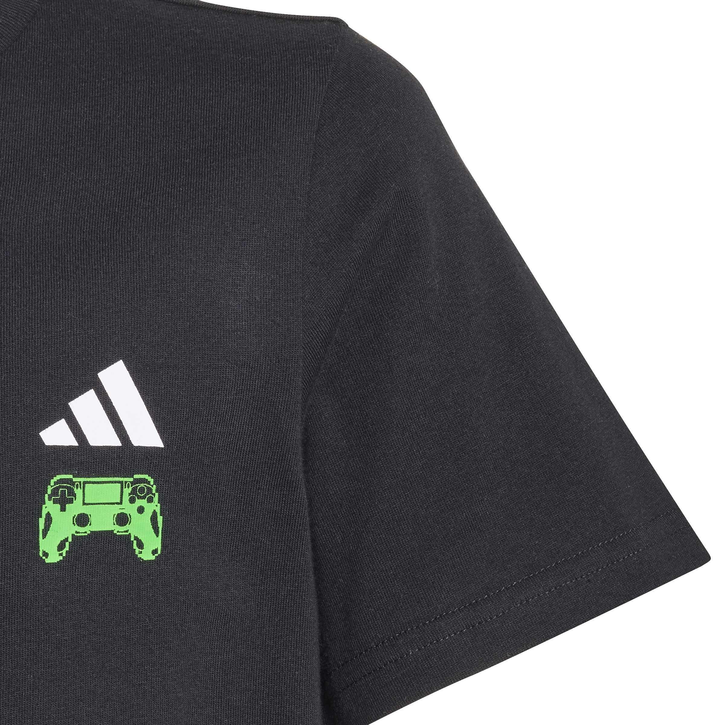 Black - adidas - Adidas Game T 2 Tee Jn64 - 4