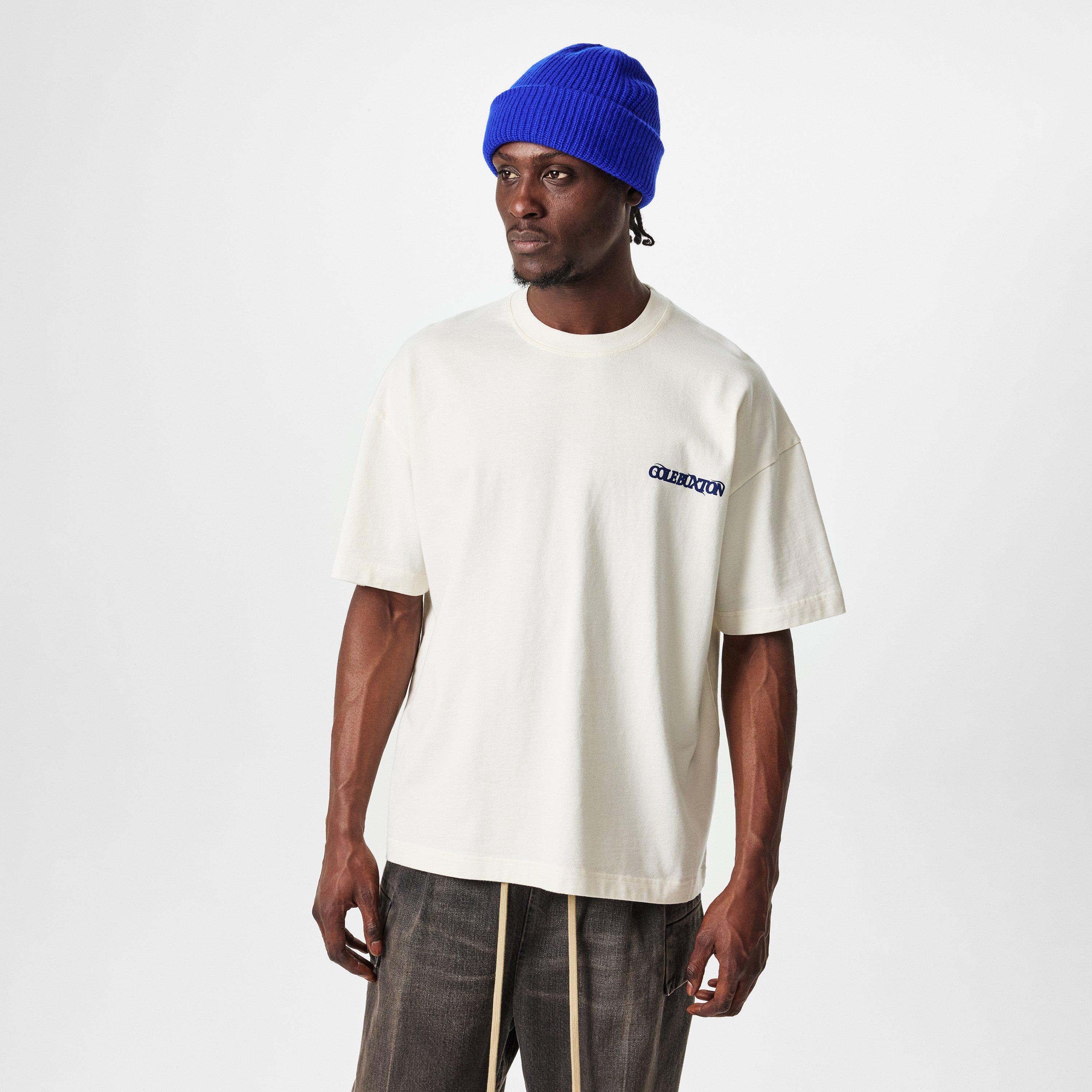 Vint White/Blue - Cole Buxton - Men's Balearic Oversized T-Shirt - 3