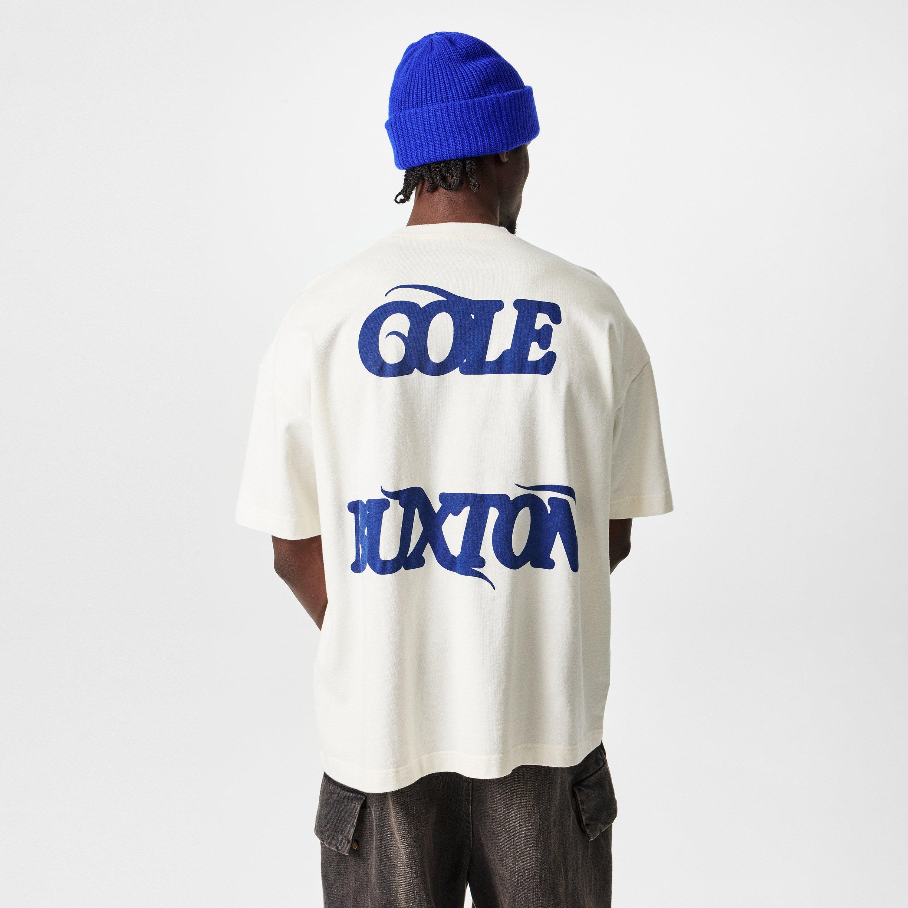 Vint White/Blue - Cole Buxton - Men's Balearic Oversized T-Shirt - 4