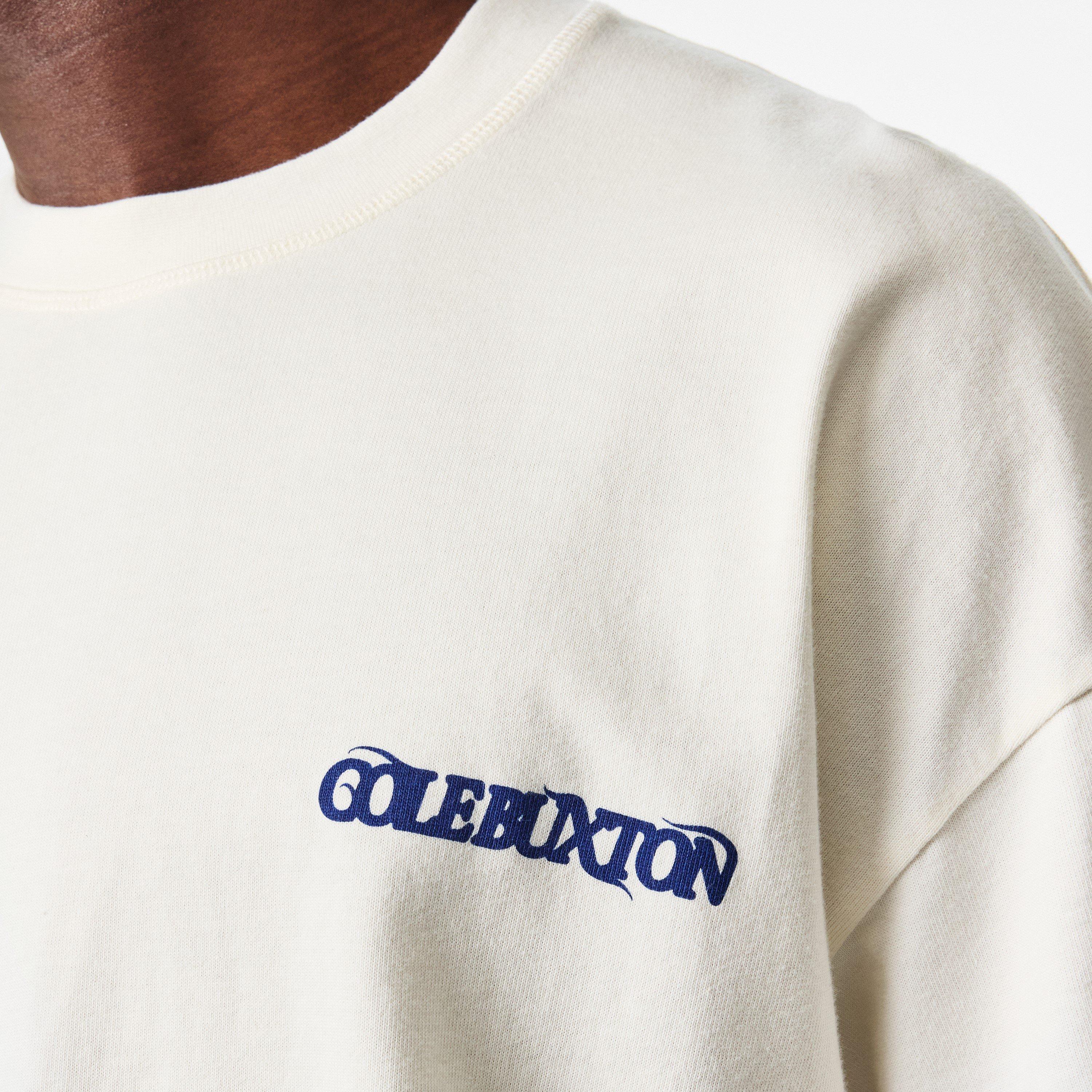 Vint White/Blue - Cole Buxton - Men's Balearic Oversized T-Shirt - 5