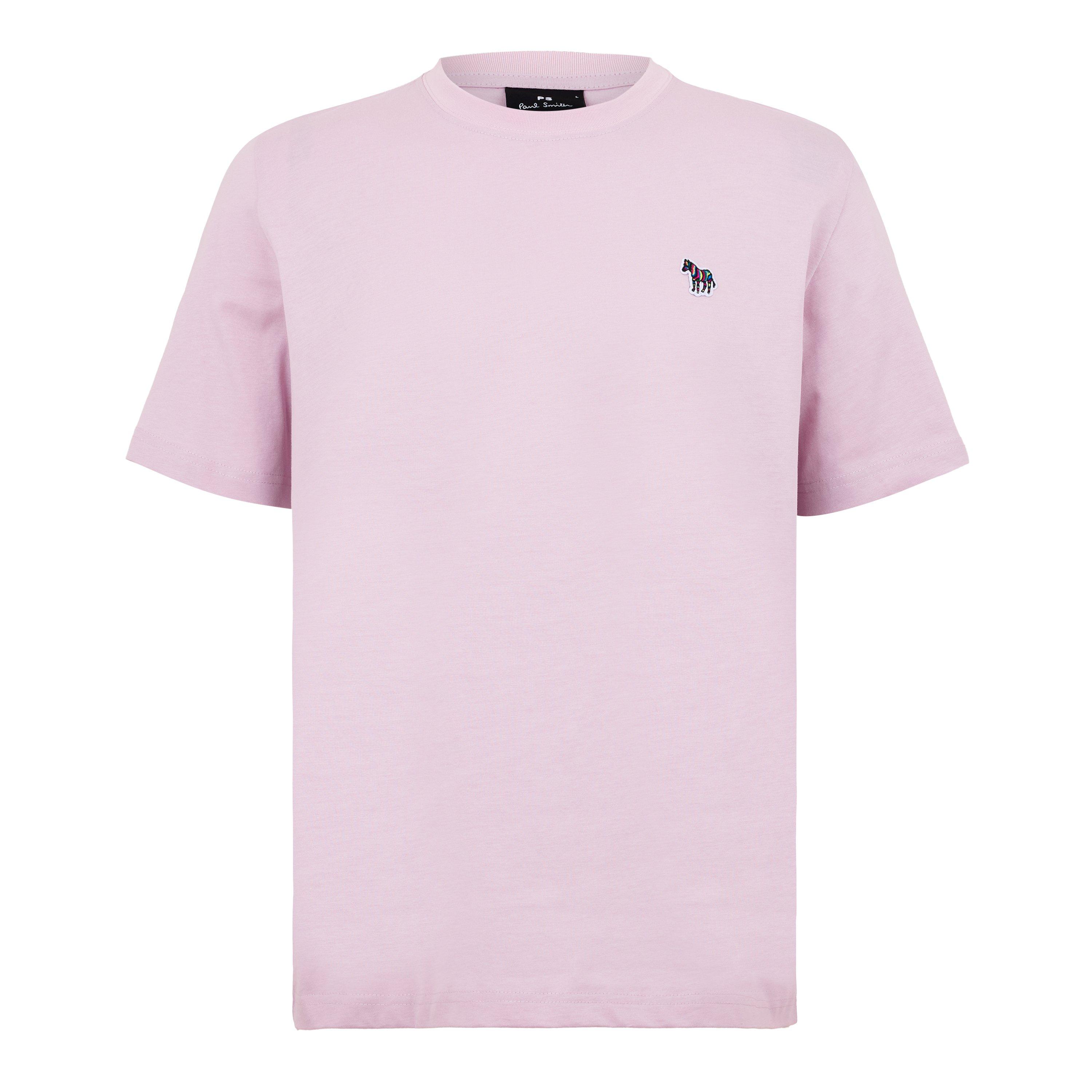 PS Paul Smith Men's Regular Fit Zebra Crew-neck T-Shirt - Pink 20 - XL