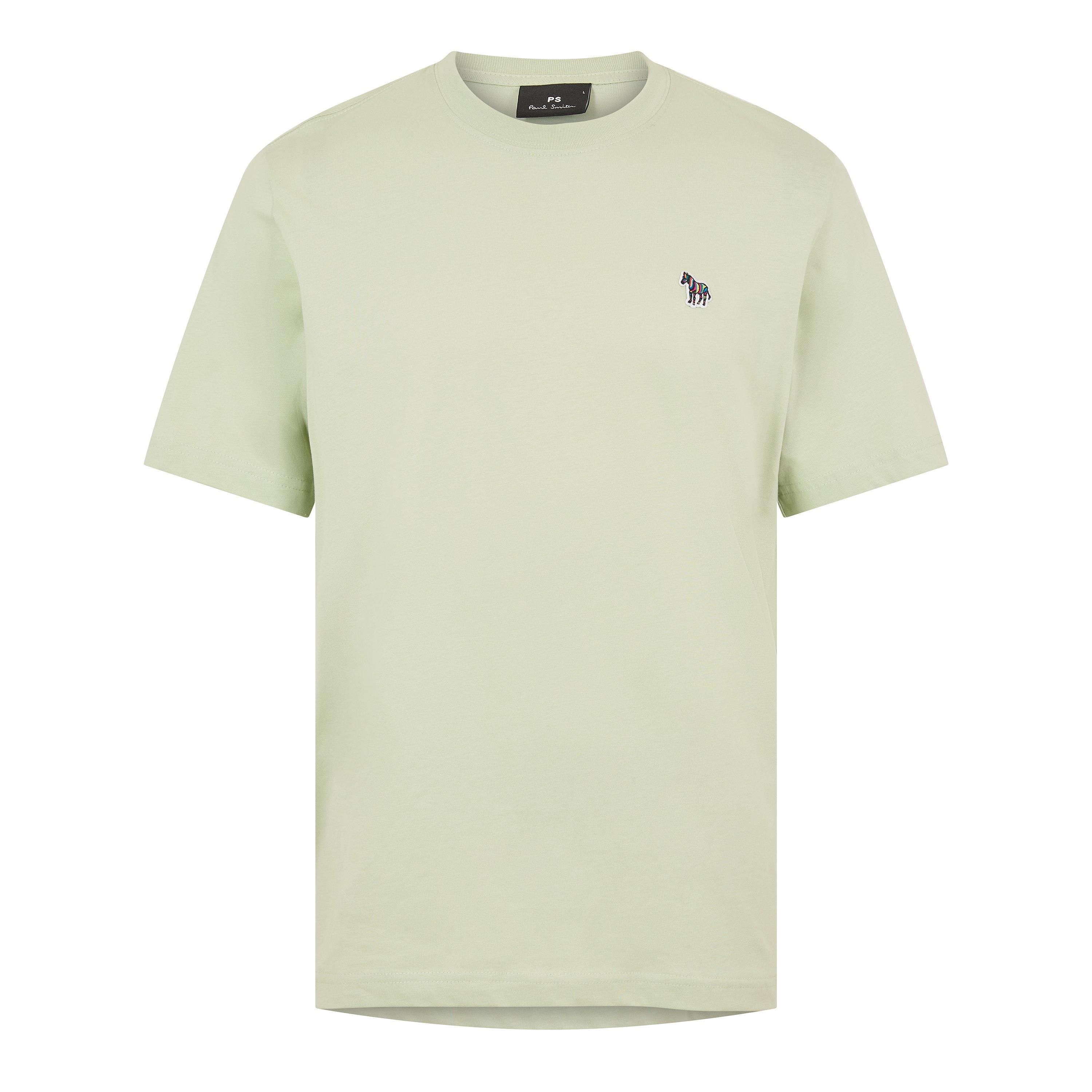 Ps Paul Smith Men's Regular Fit Zebra Crew-Neck T-Shirt - Green 30 - M