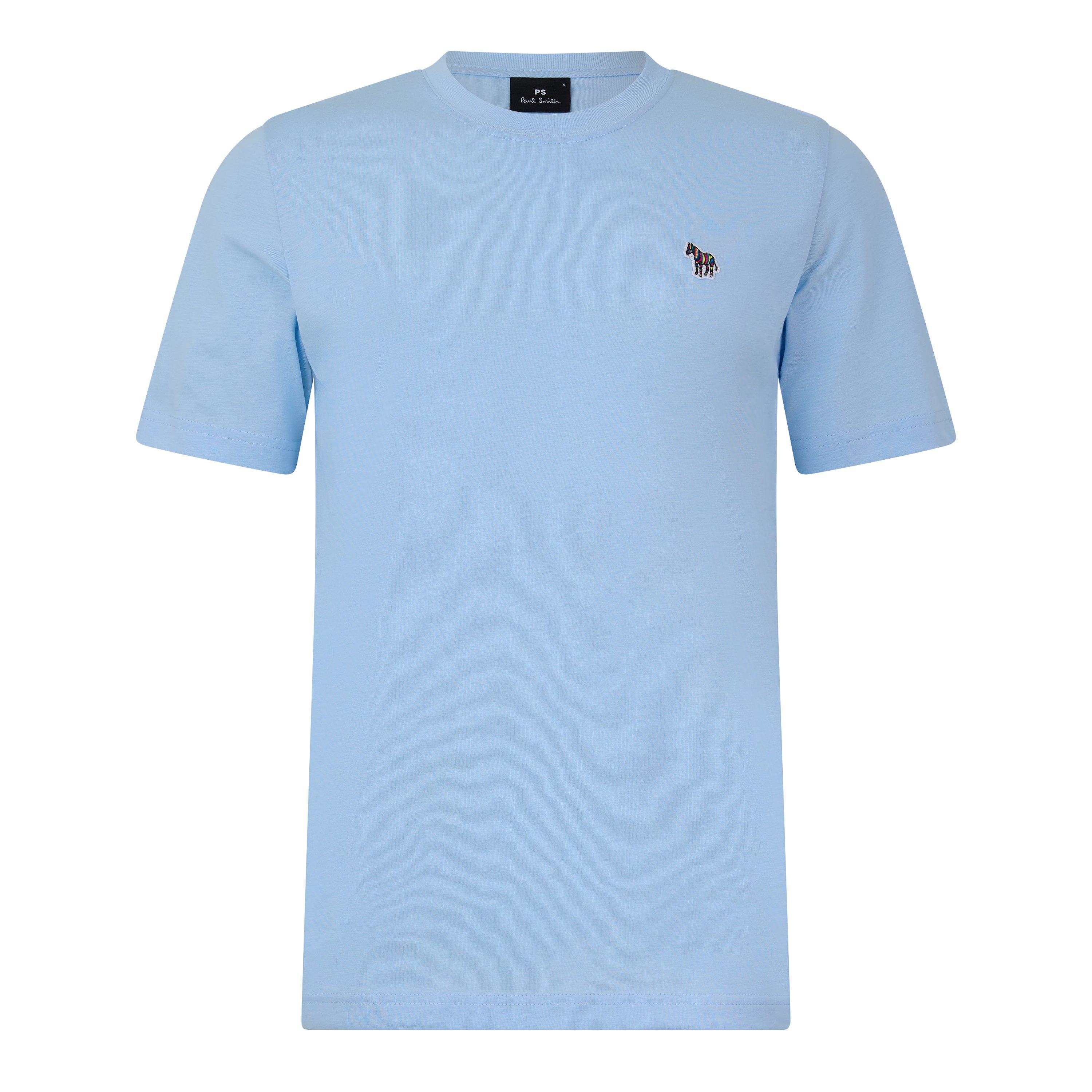 PS Paul Smith Men's Regular Fit Zebra Crew-neck T-Shirt - Blue 46E - Size 2XL
